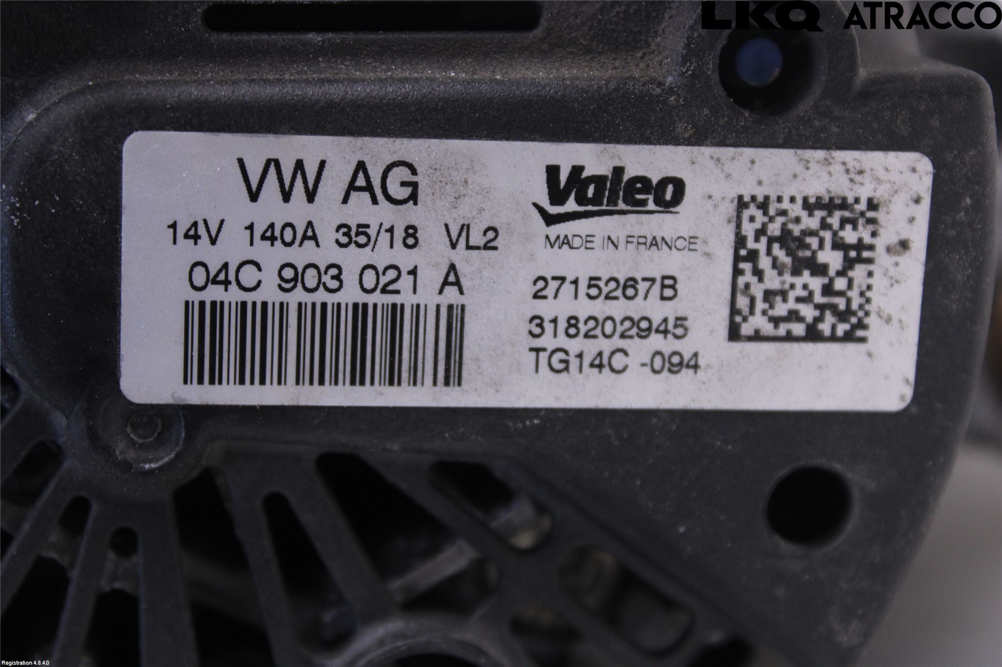 Volkswagen VW GOLF / E-GOLF VII 13-20 Generator