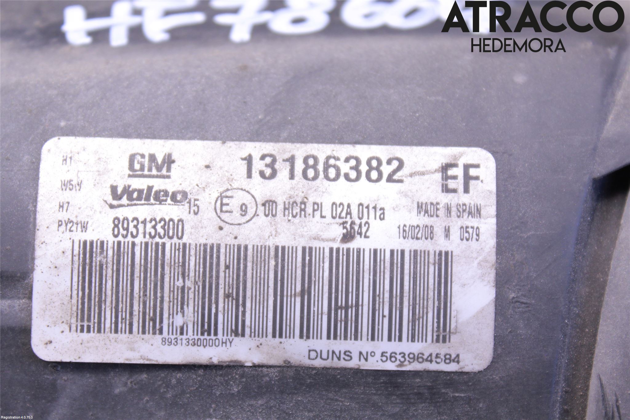 Opel CORSA D 07-14 Strålkastare Höger