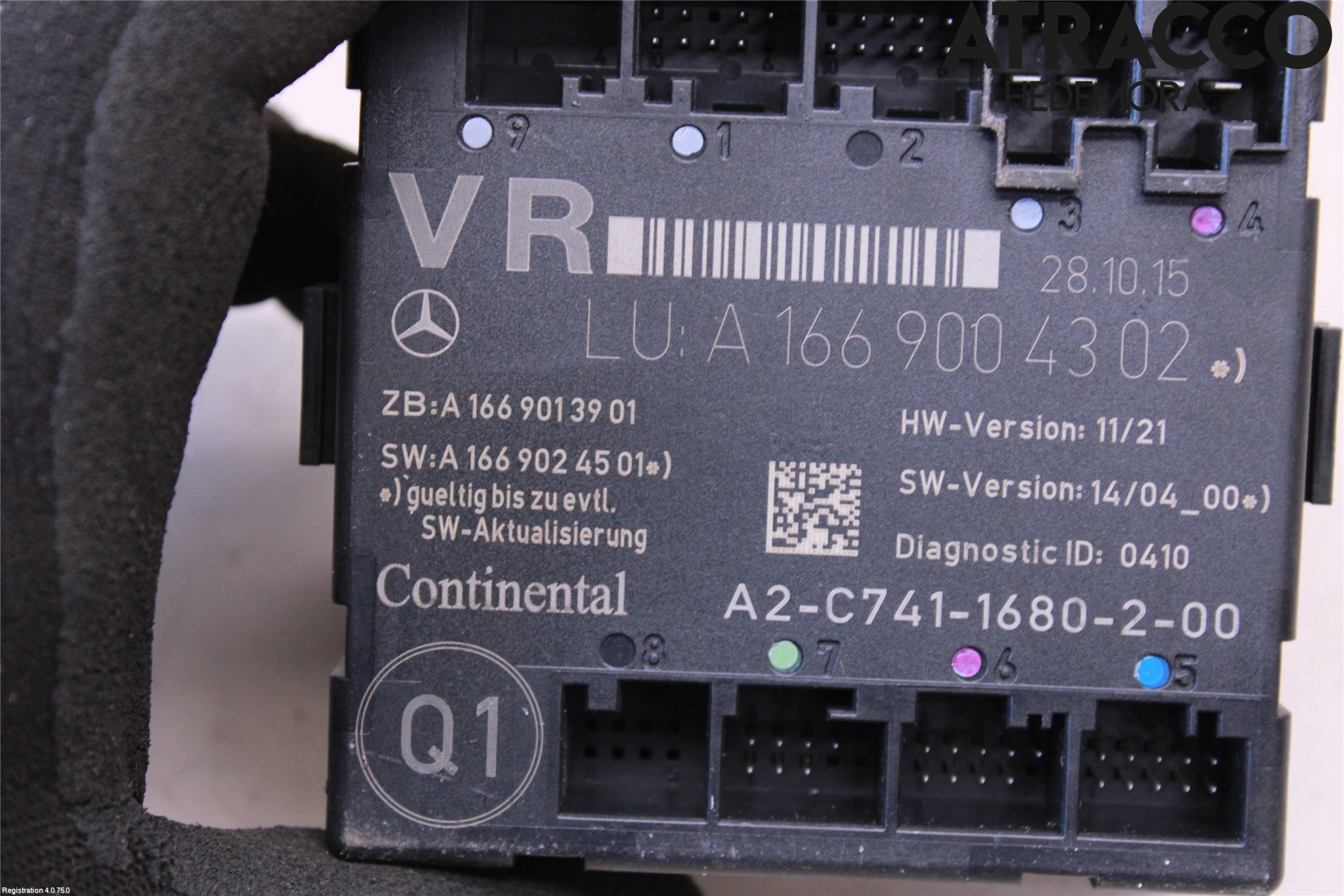 Opel ZAFIRA C 12-19 Styrenhet Dörr