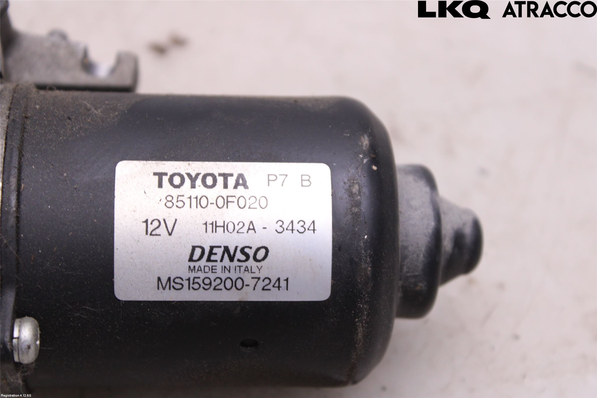 Toyota COROLLA VERSO 04-07 Torkarmotor Vindruta