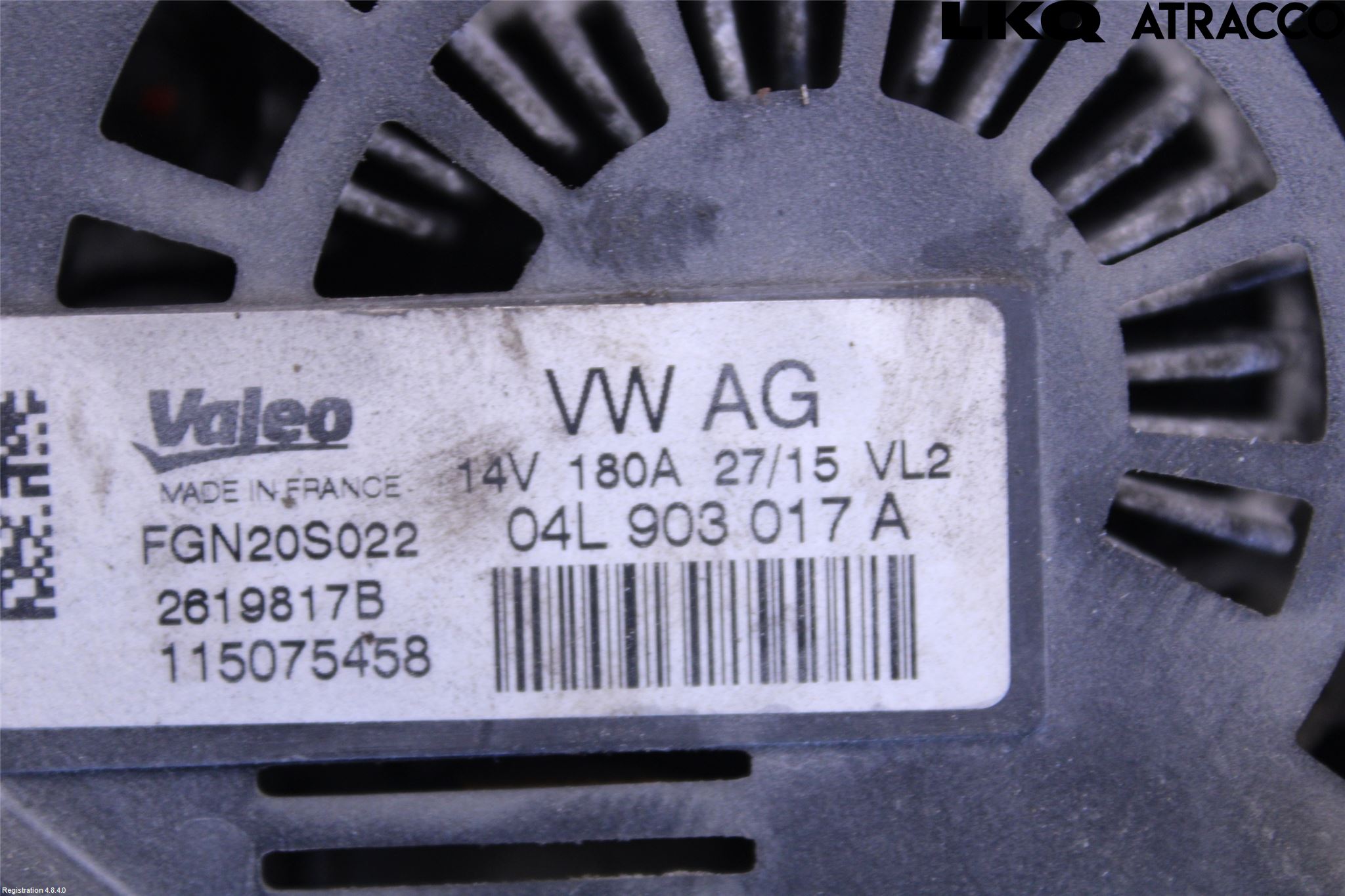 Audi A4 12-15 Generator