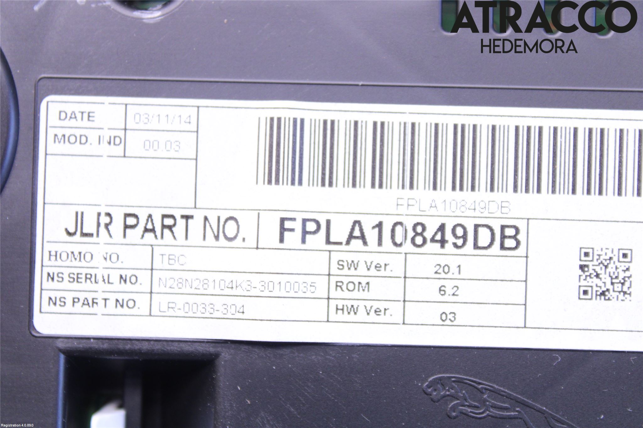 Landrover RANGE ROVER SPORT (L494) 14-22 Instrument Komb