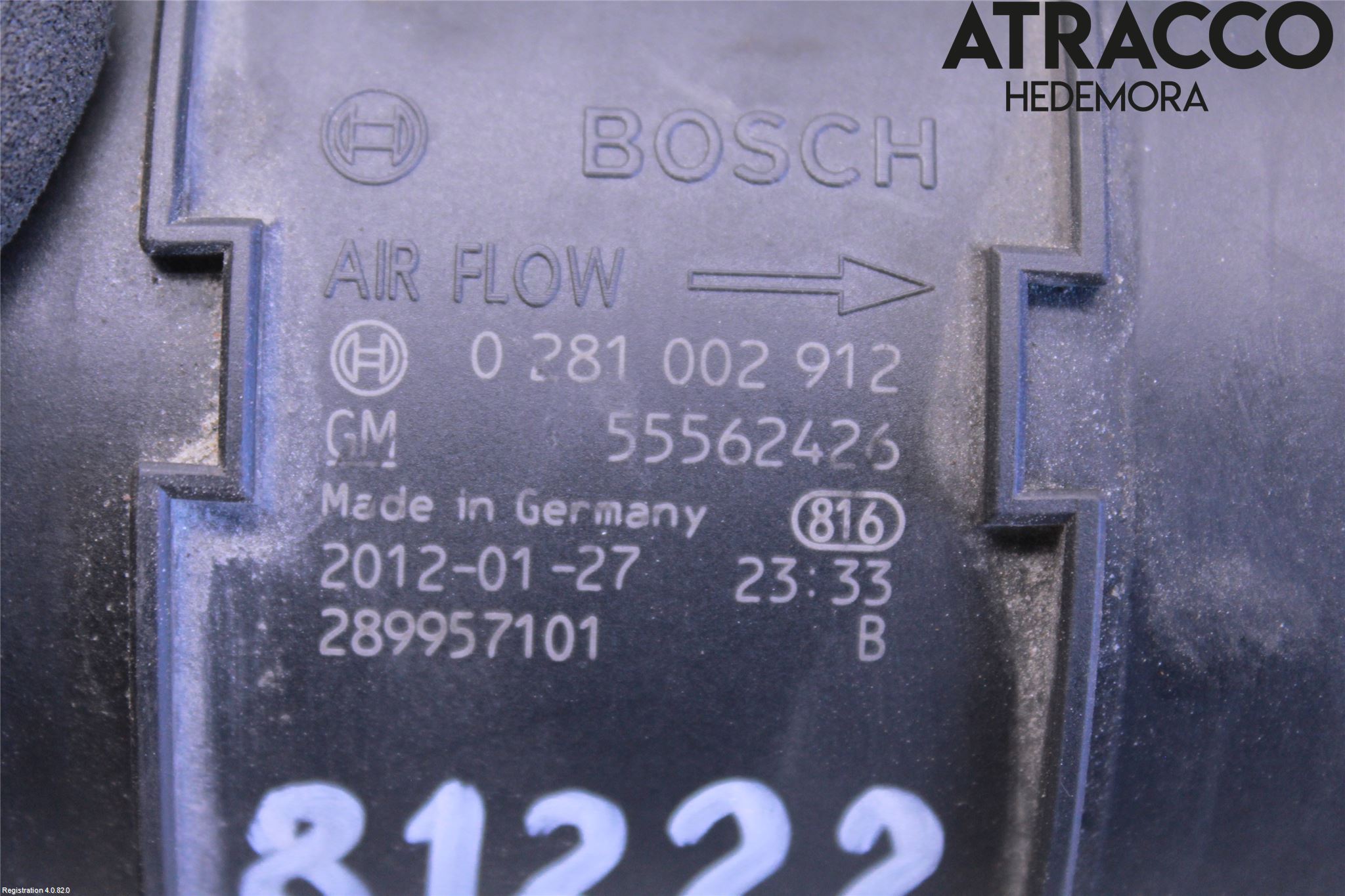 Opel INSIGNIA 09-16 Injluftmassamätare