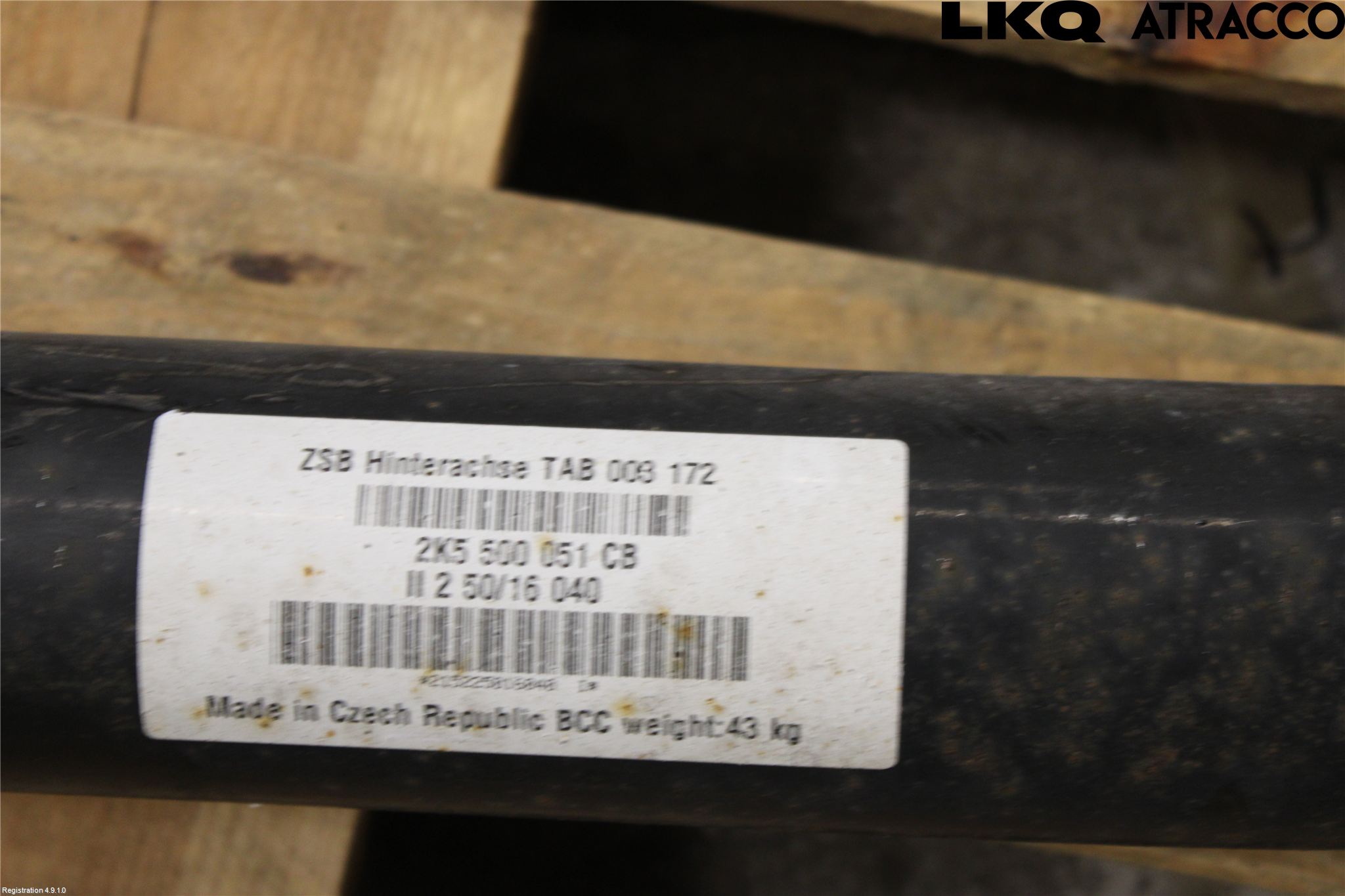 Volkswagen VW CADDY 16-20 Bakaxel