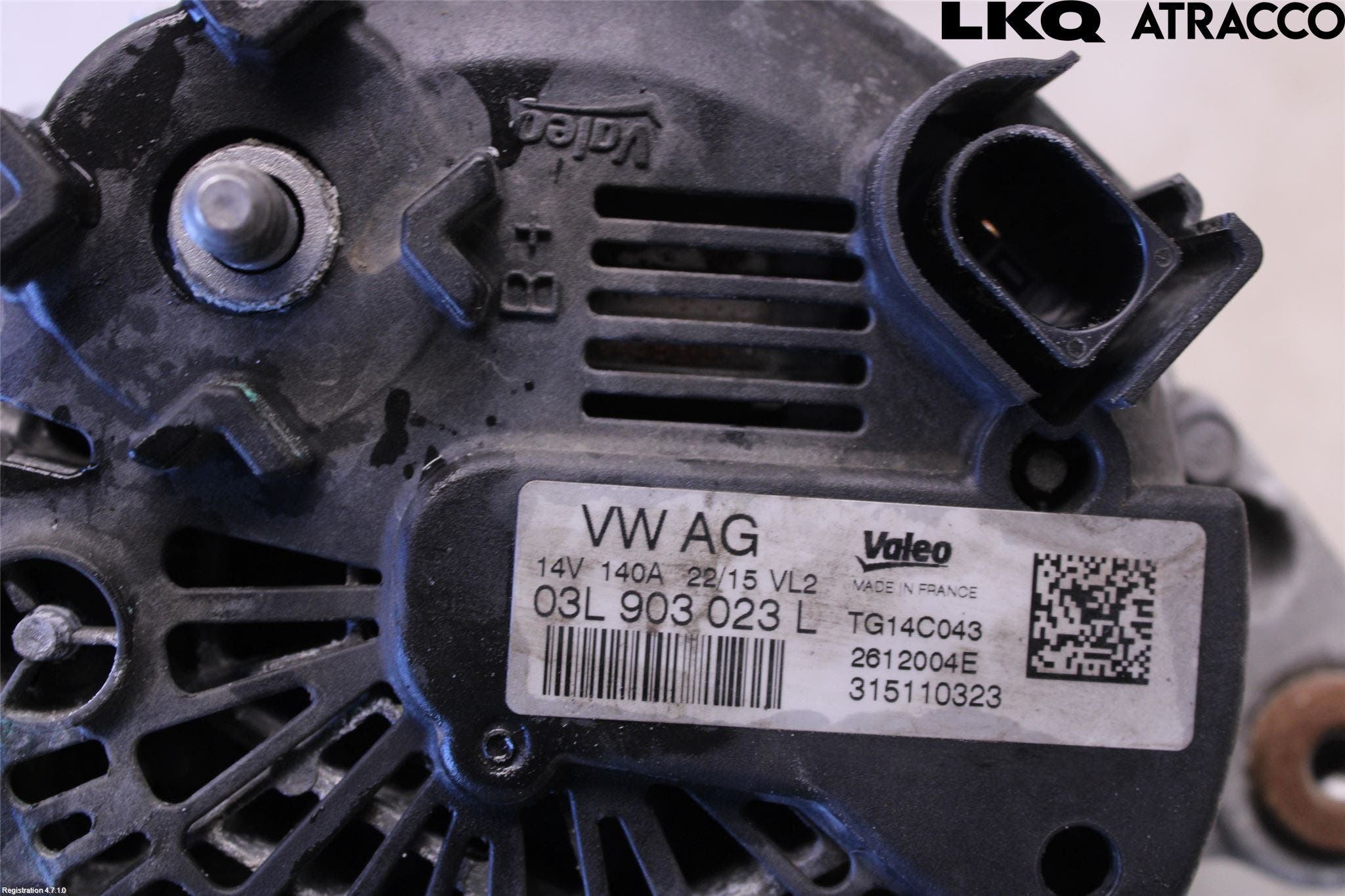 Volkswagen VW TIGUAN 07-16 Generator