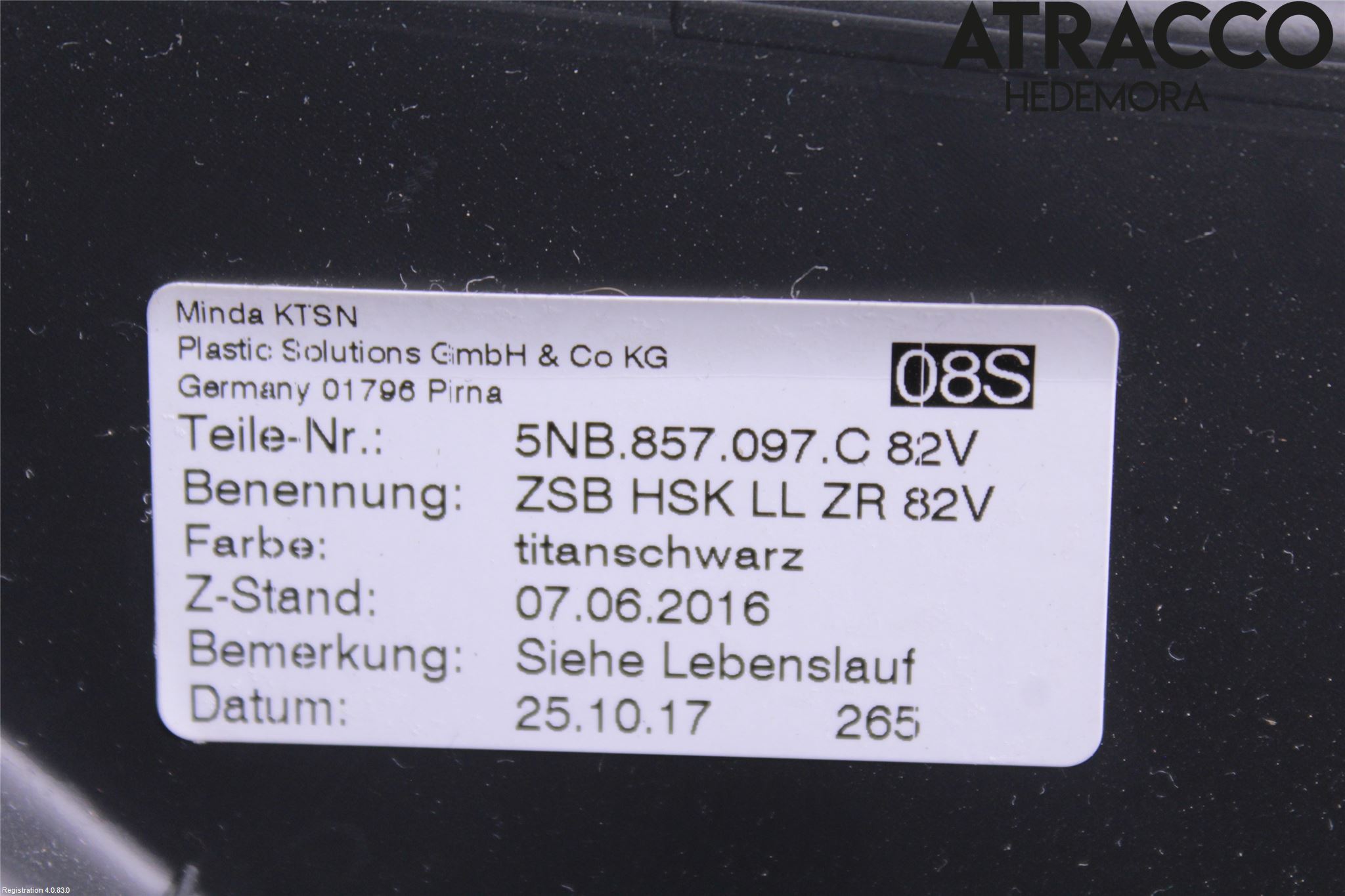 Volkswagen VW TIGUAN 16-24 Handskfack