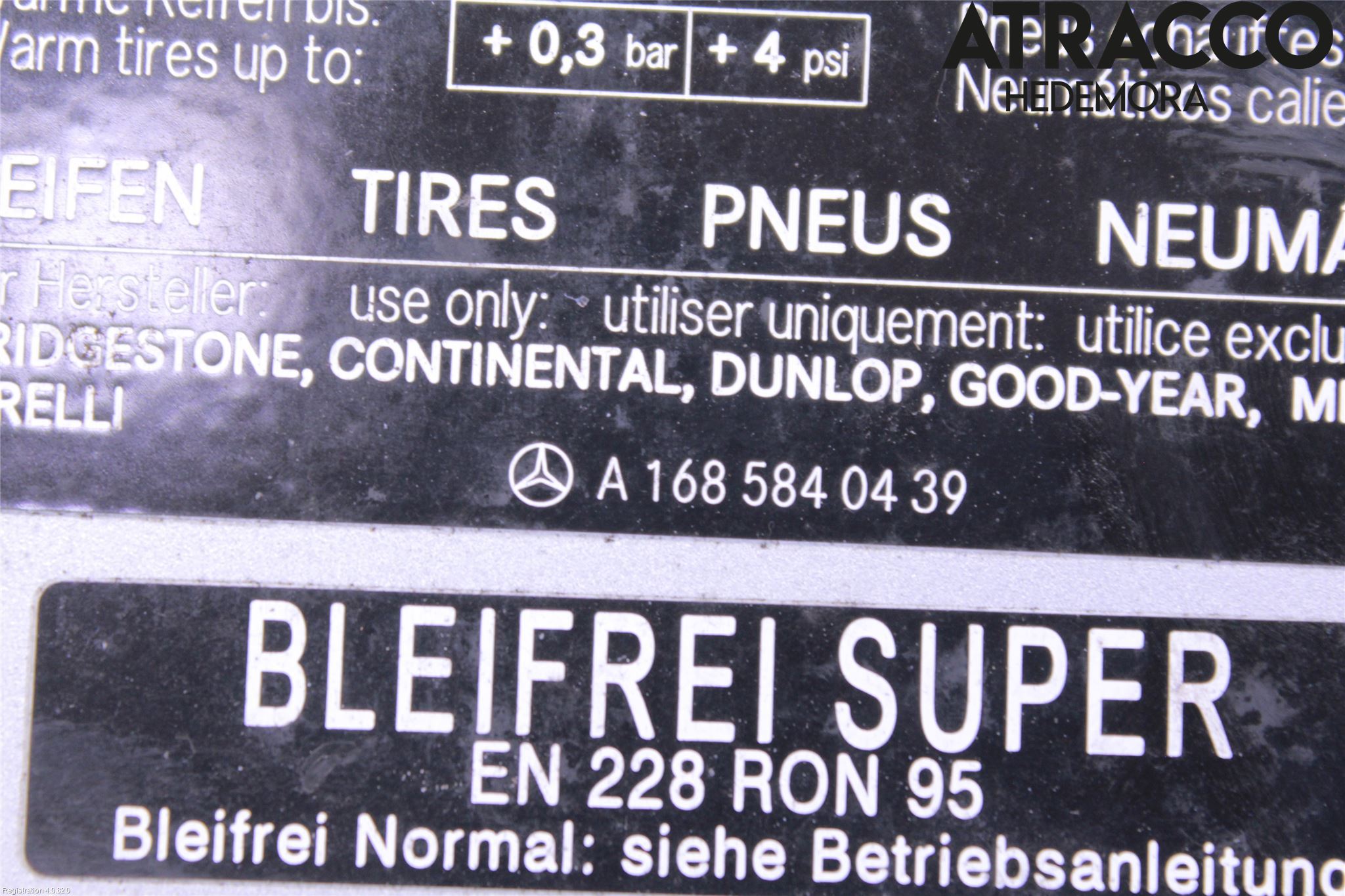 Mercedes-Benz MB A-KLASS (W168) 98-04 Tanklucka