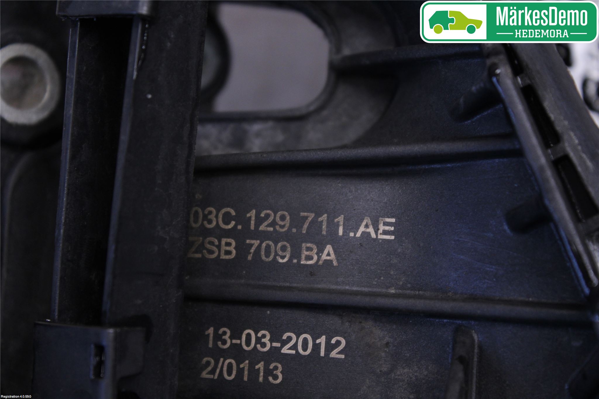 Volkswagen VW GOLF VI 09-13 Grenrör Insug