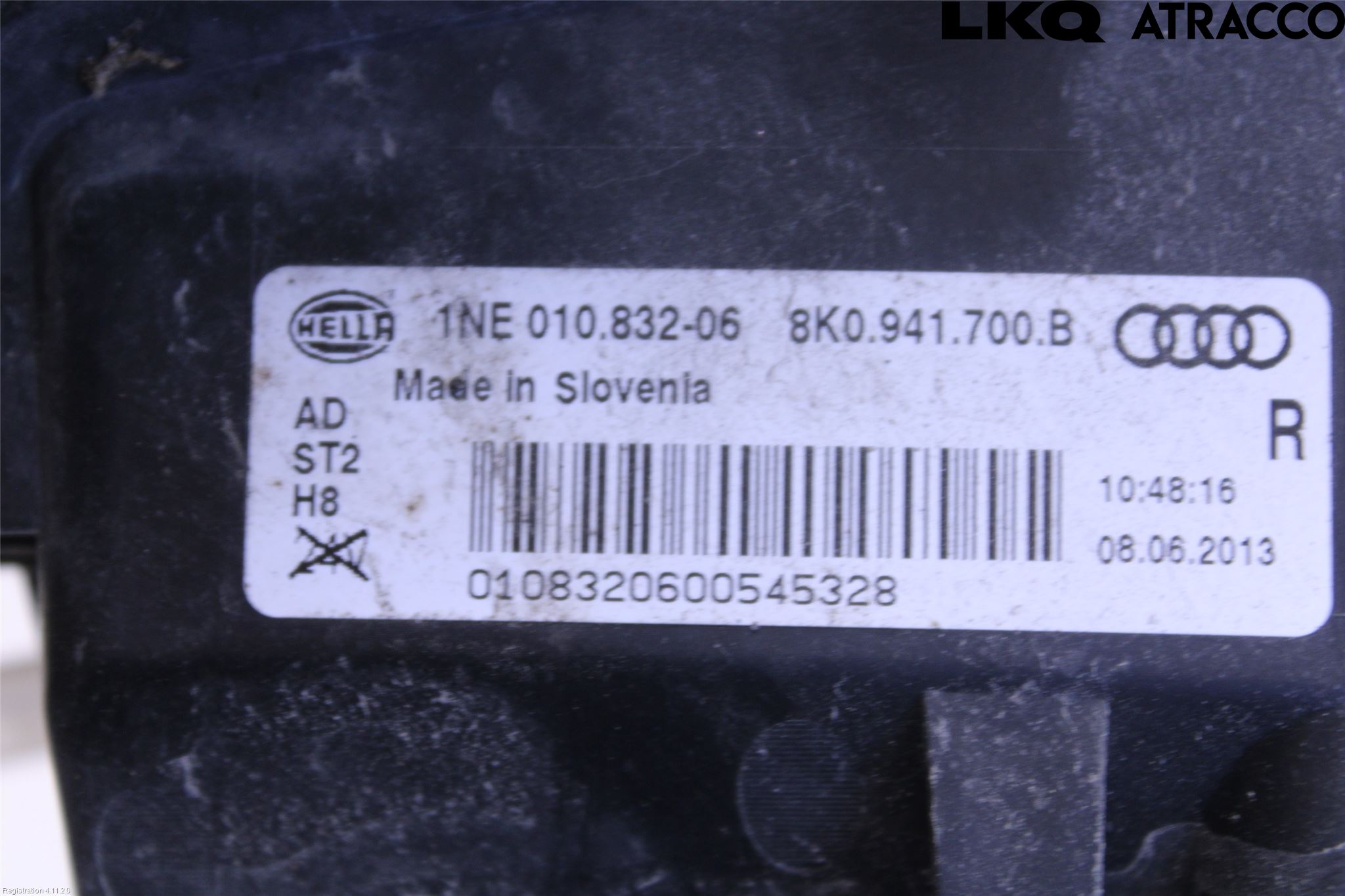 Audi A4 12-15 Dimljus-Varselljus Fram