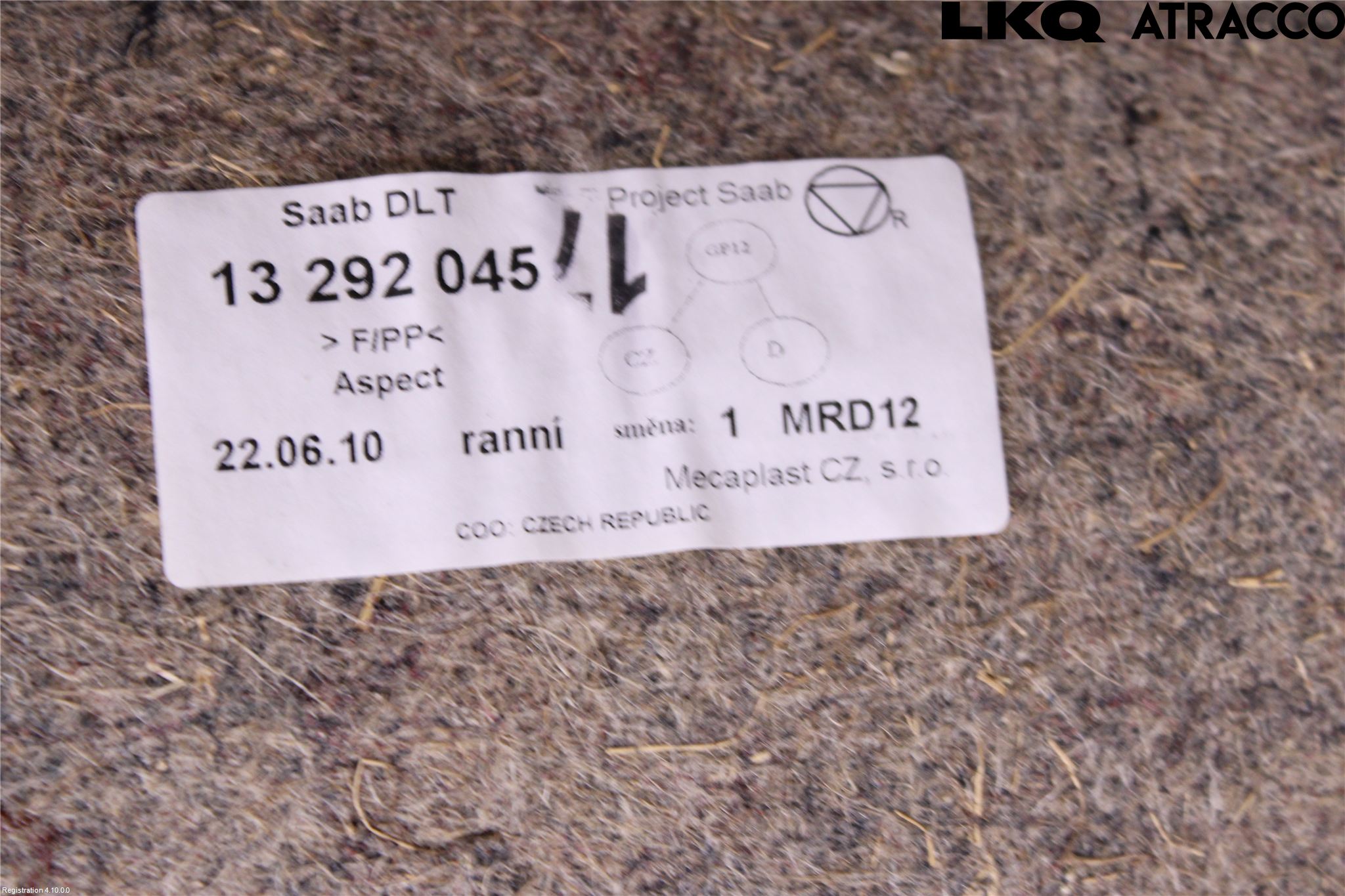 Saab 9-5 10-12 Inredning Bakluckeklädsel