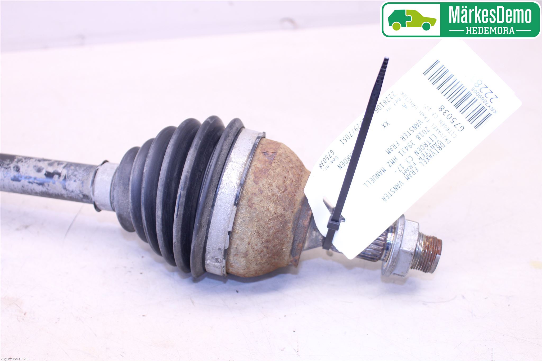 Citroen COTROEN C3 17-24 Drivaxel Fram Vänster