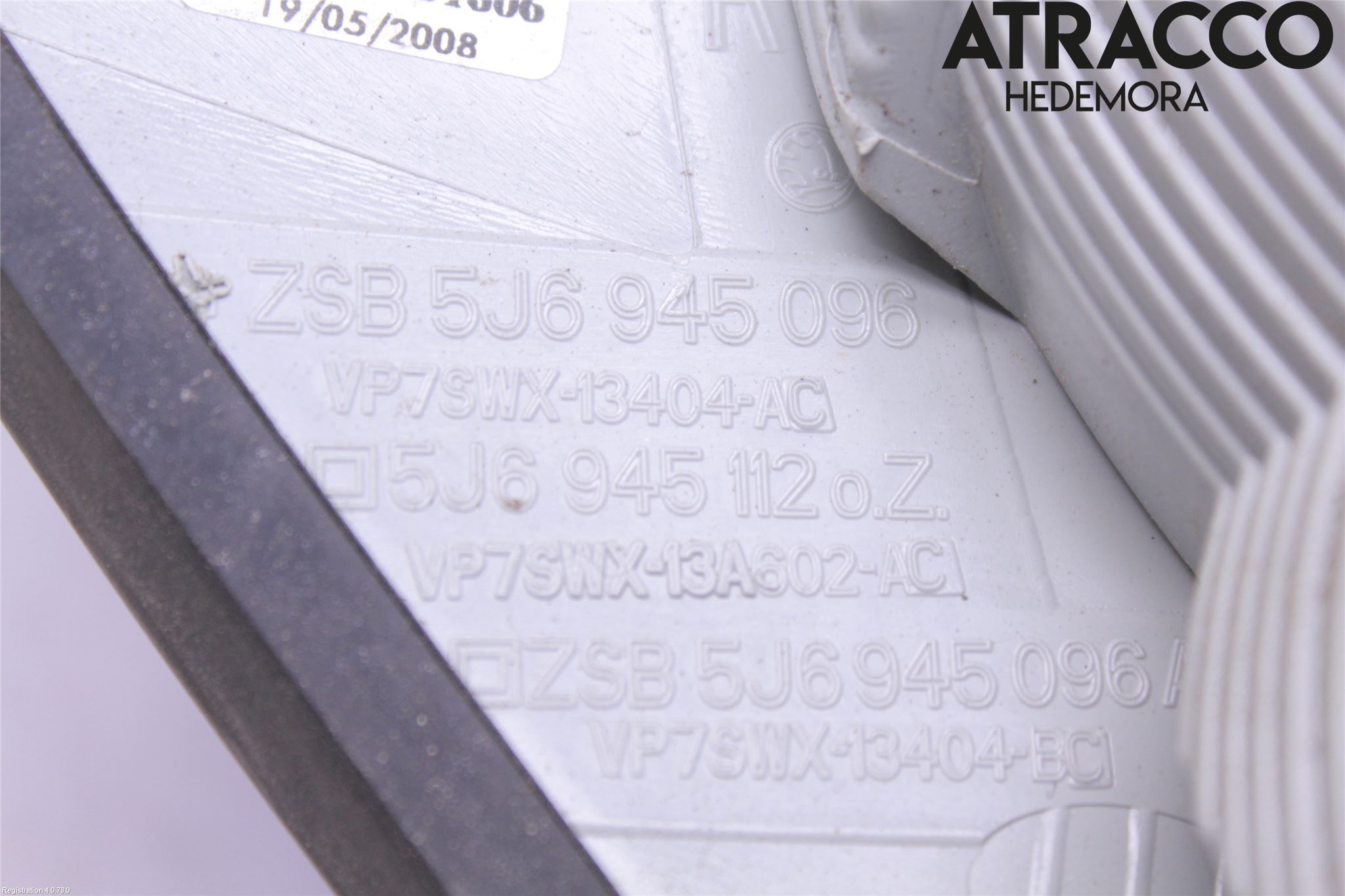 Skoda FABIA 07-14 Bakljus Höger