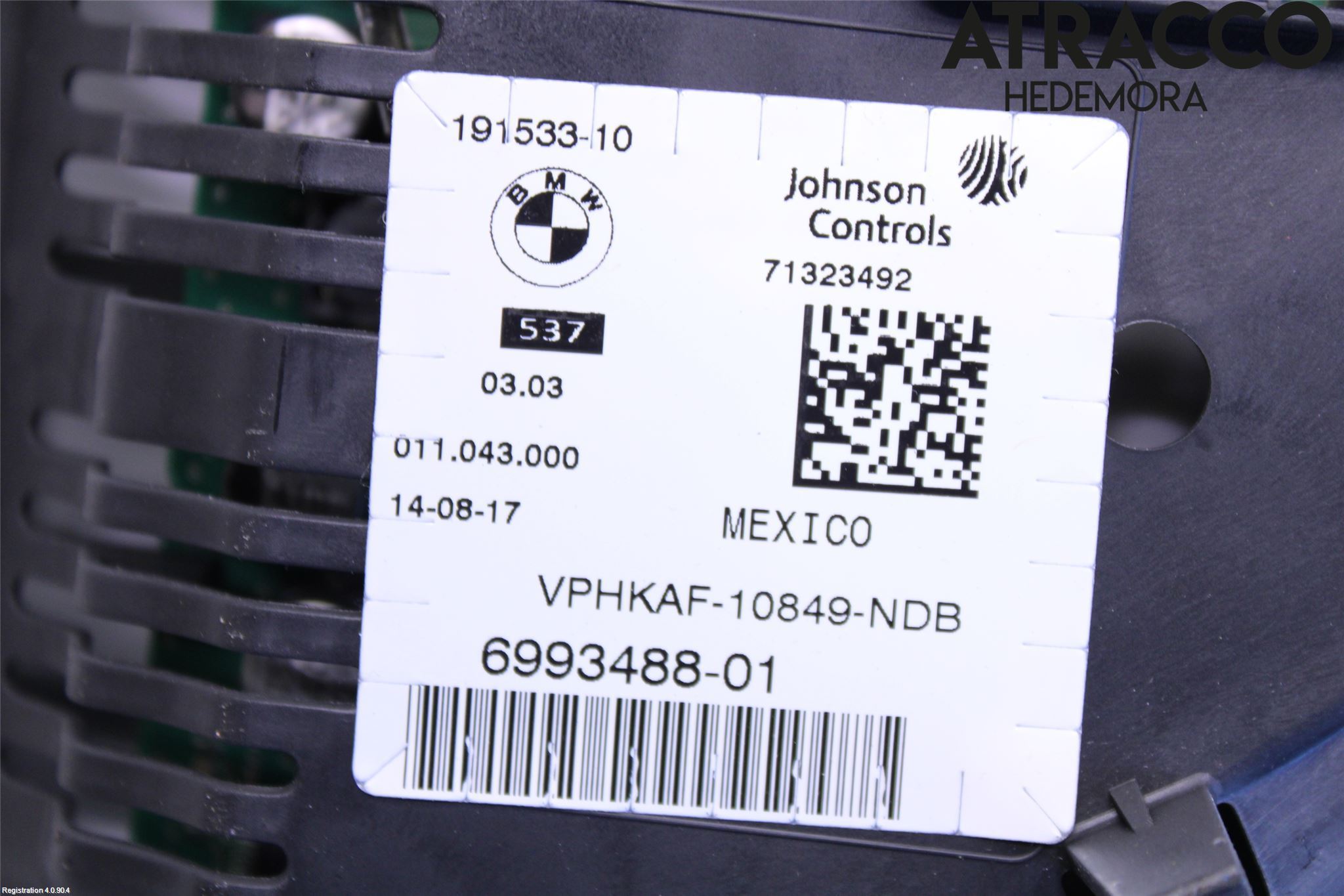 BMW X4 F26 14-18 Instrument Komb