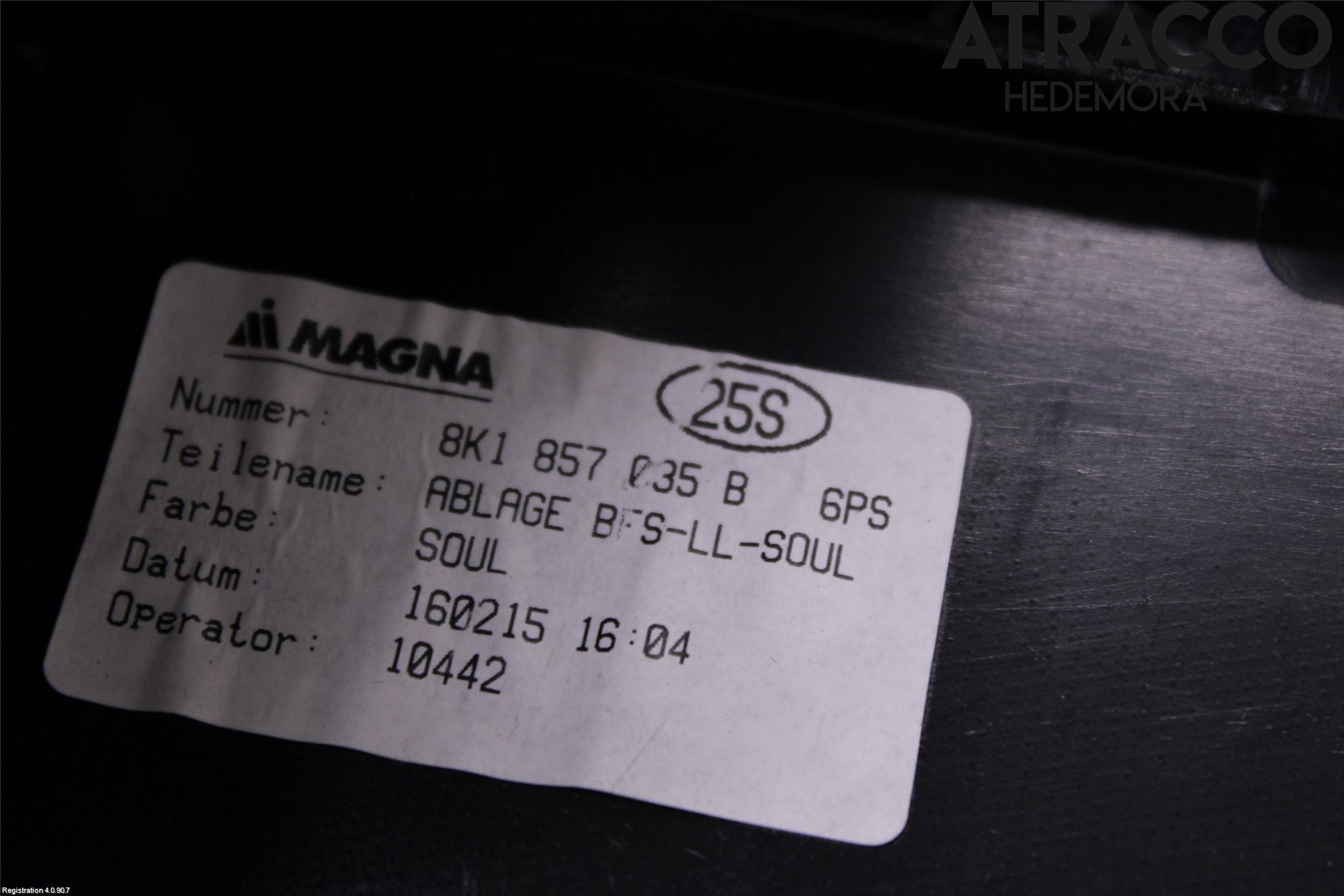 Audi A4 12-15 Handskfack