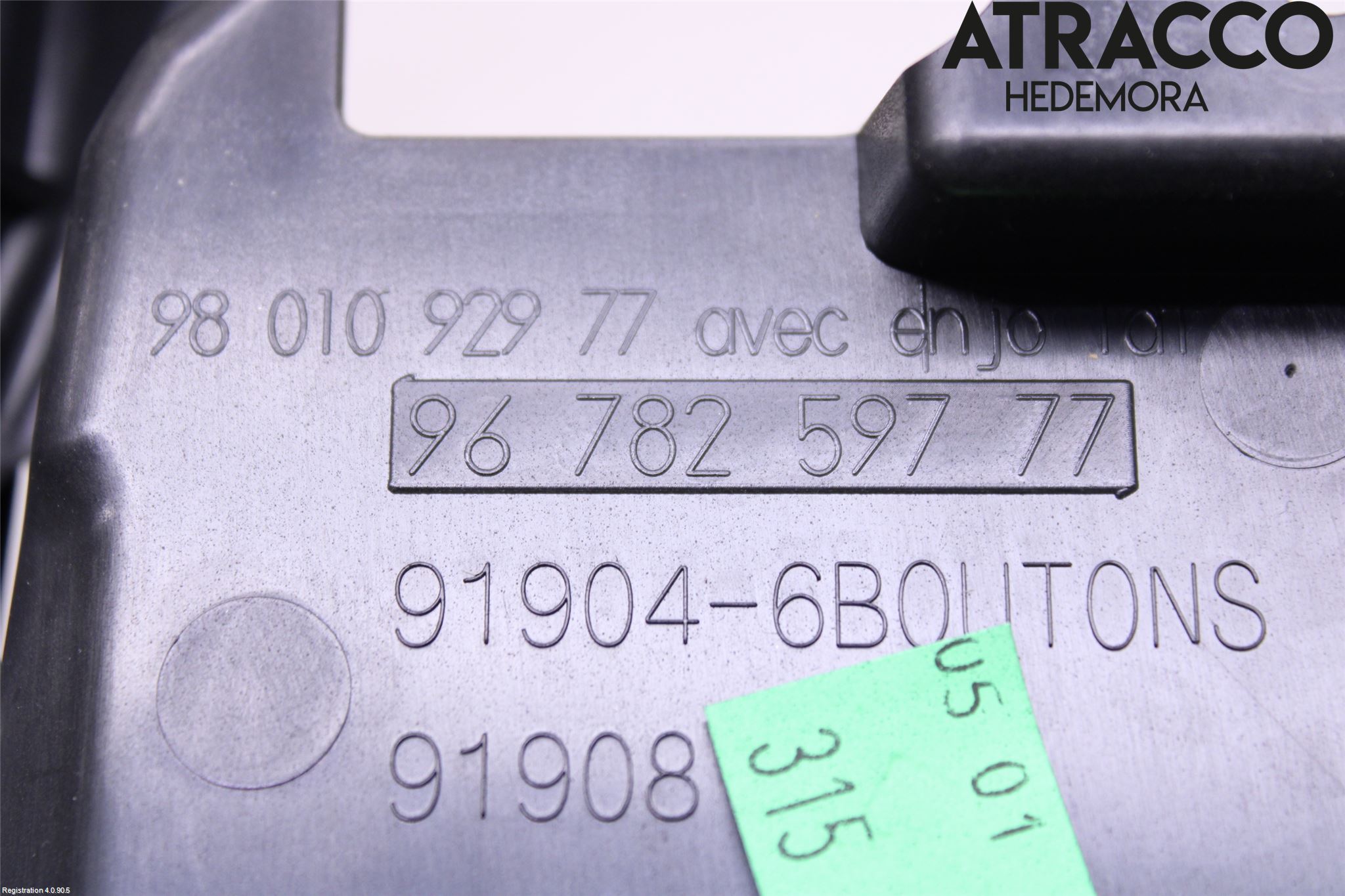 Citroen DS5 Inredning Takkonsol