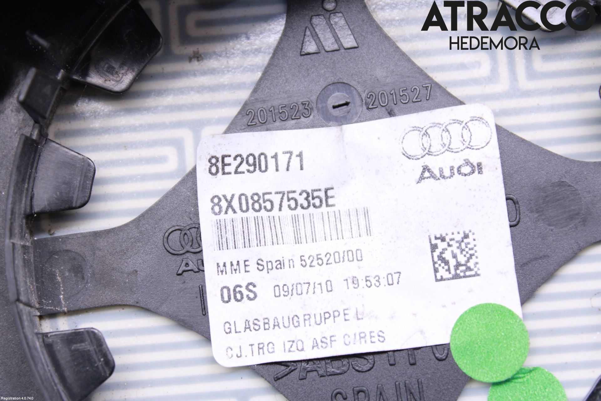 Audi A1/S1 11-18 Spegelglas Vä