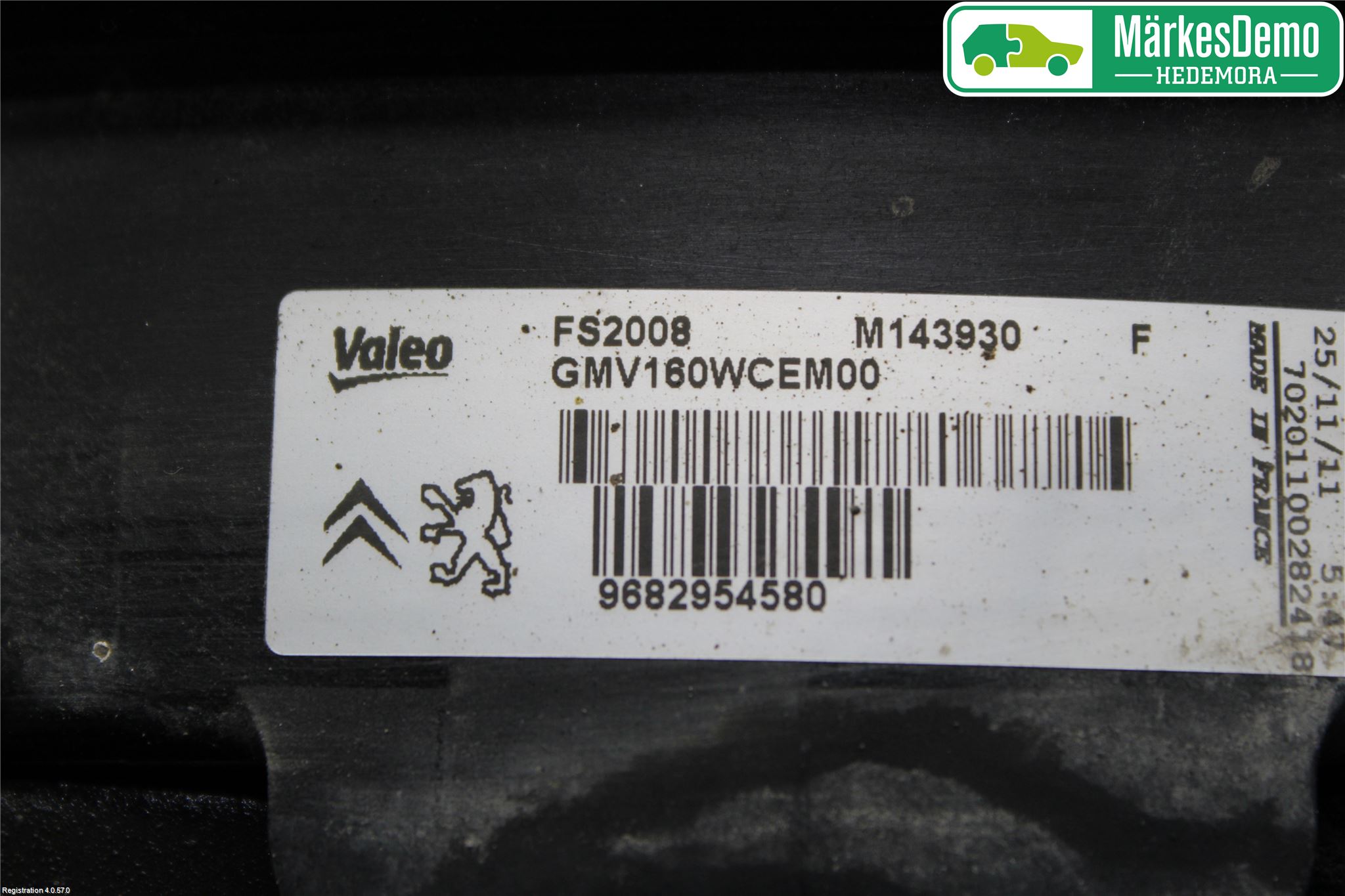 Peugeot 508 11-18 Kylfläkt El