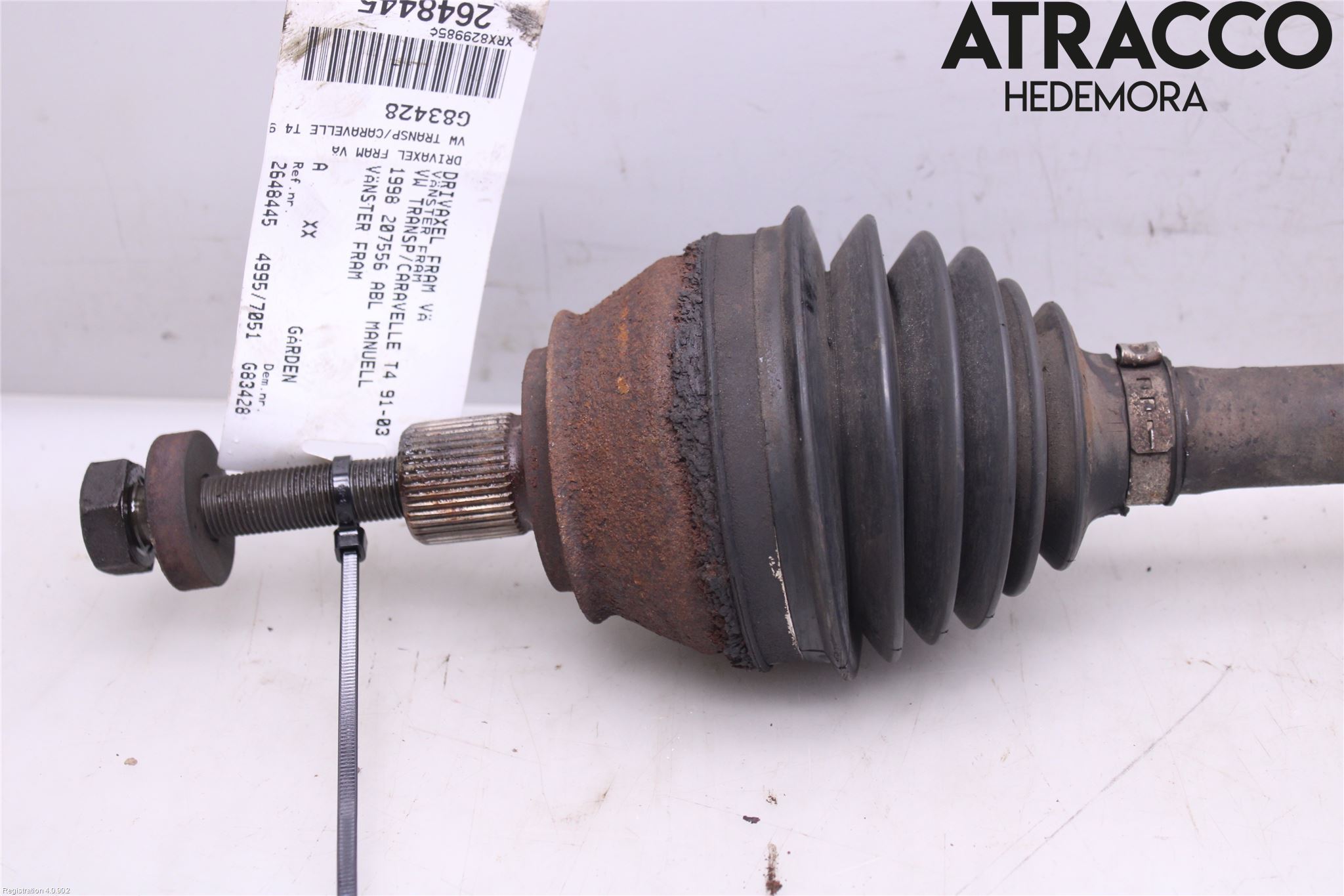 Volkswagen VW TRANSP/CARAVELLE (T4) 91-03 Drivaxel Fram Vänster