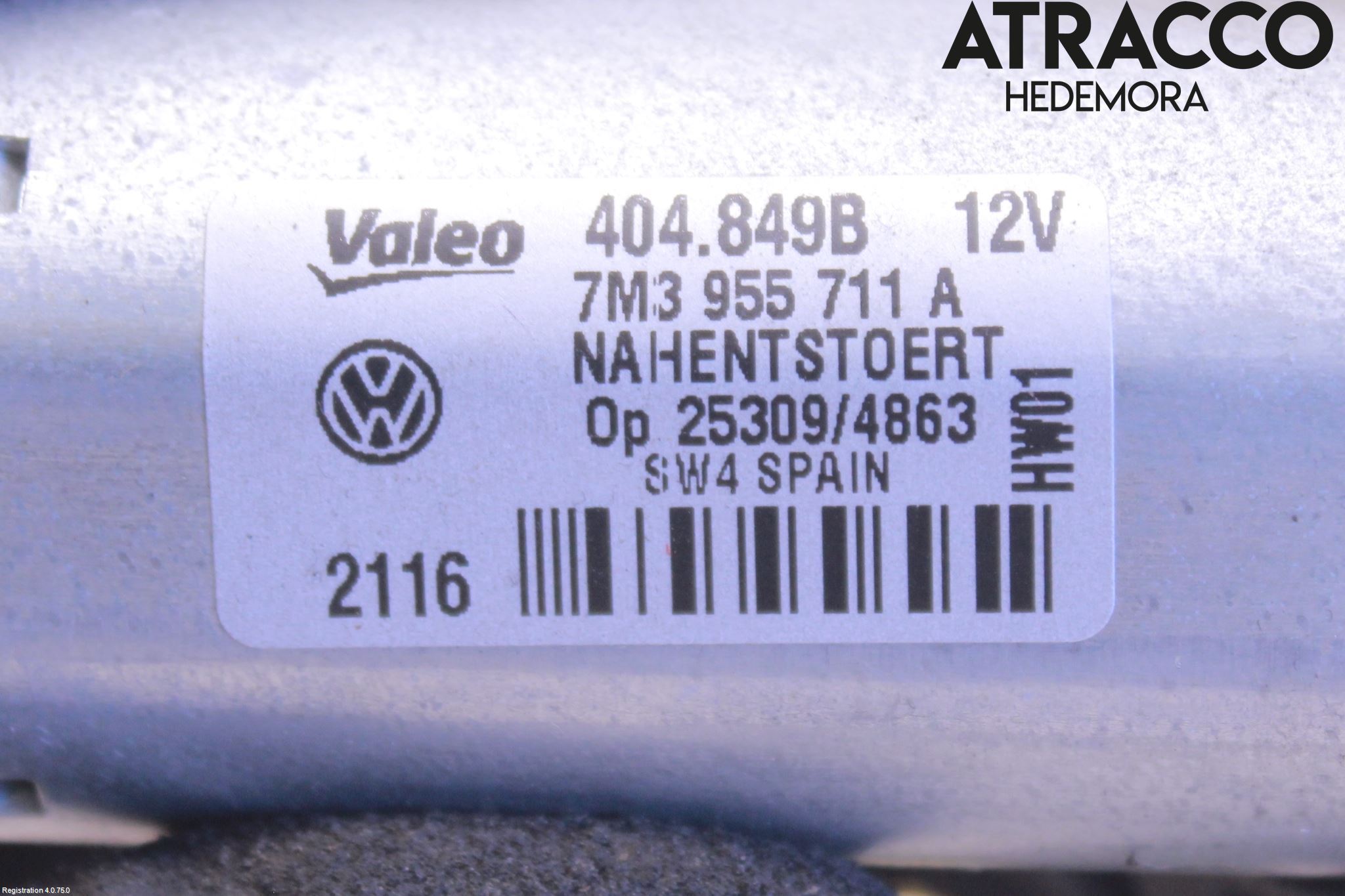 Volkswagen VW SHARAN      01-10 Torkarmotor Baklucka