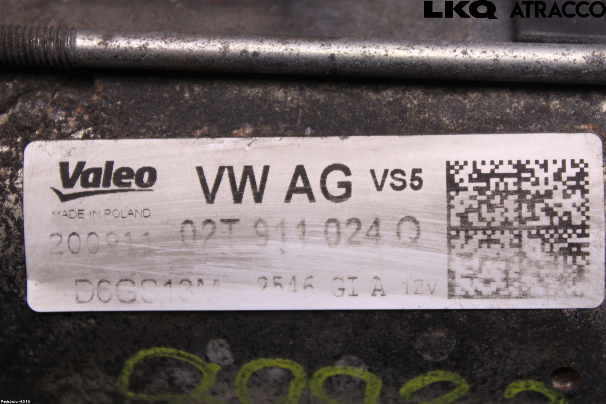 Volkswagen VW GOLF VI 09-13 Startmotor