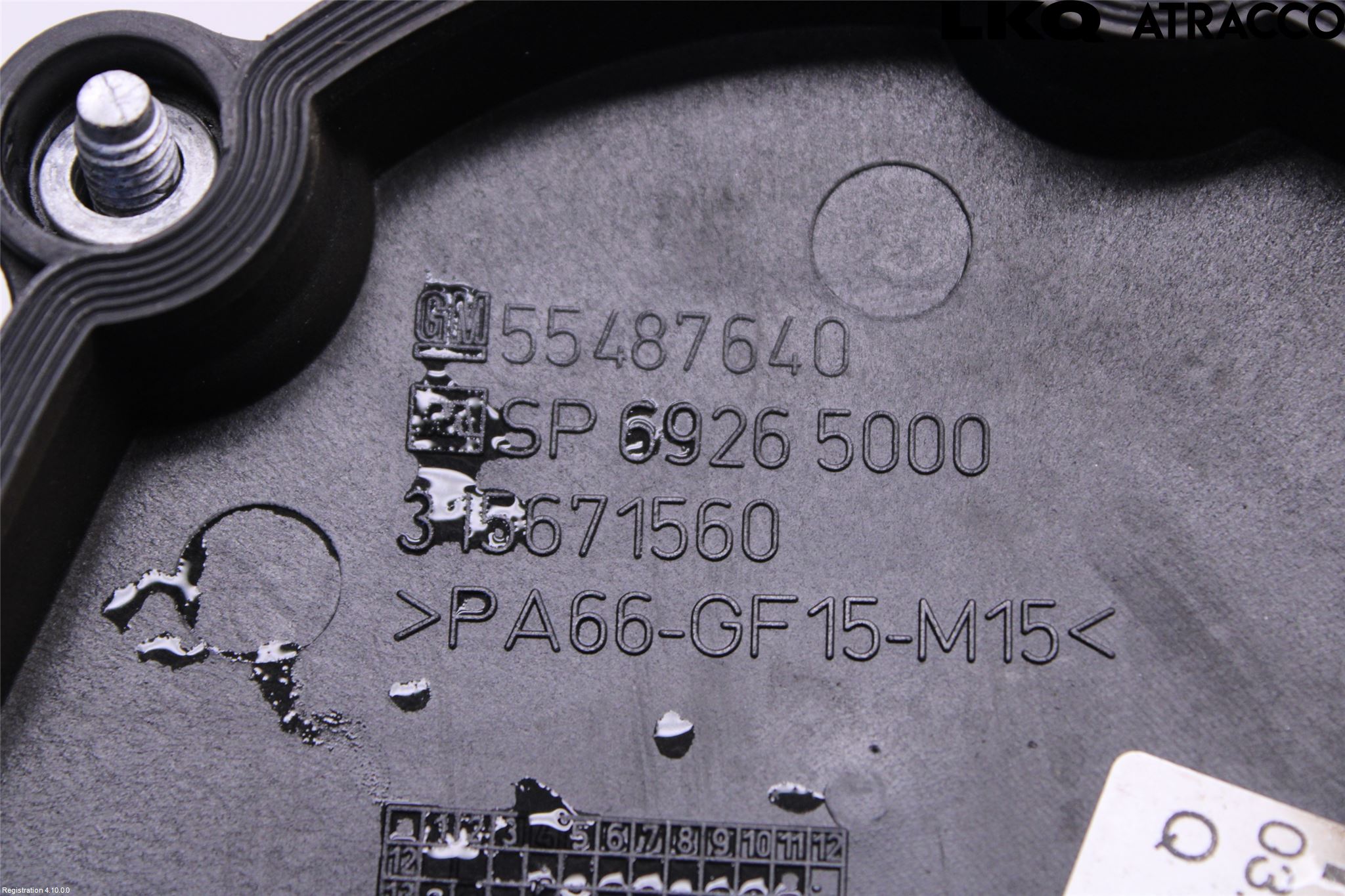 Opel INSIGNIA 17- Kamrem-Transmissionskåpa