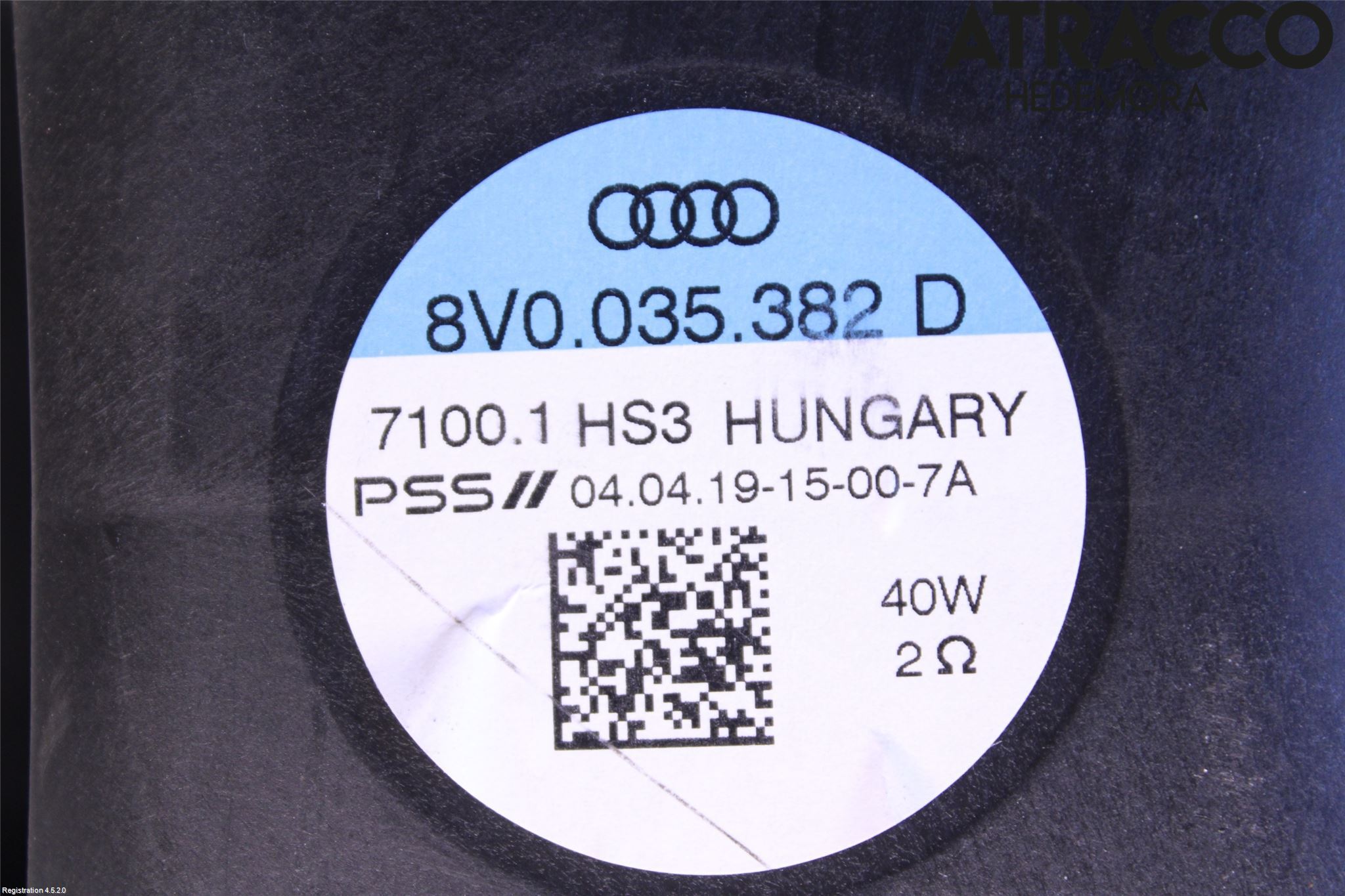 Audi A3/S3 8V 13-20 Högtalare