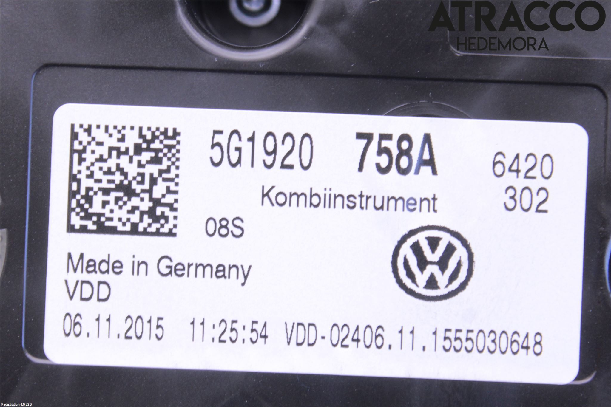 Volkswagen VW GOLF / E-GOLF VII 13-20 Instrument Komb
