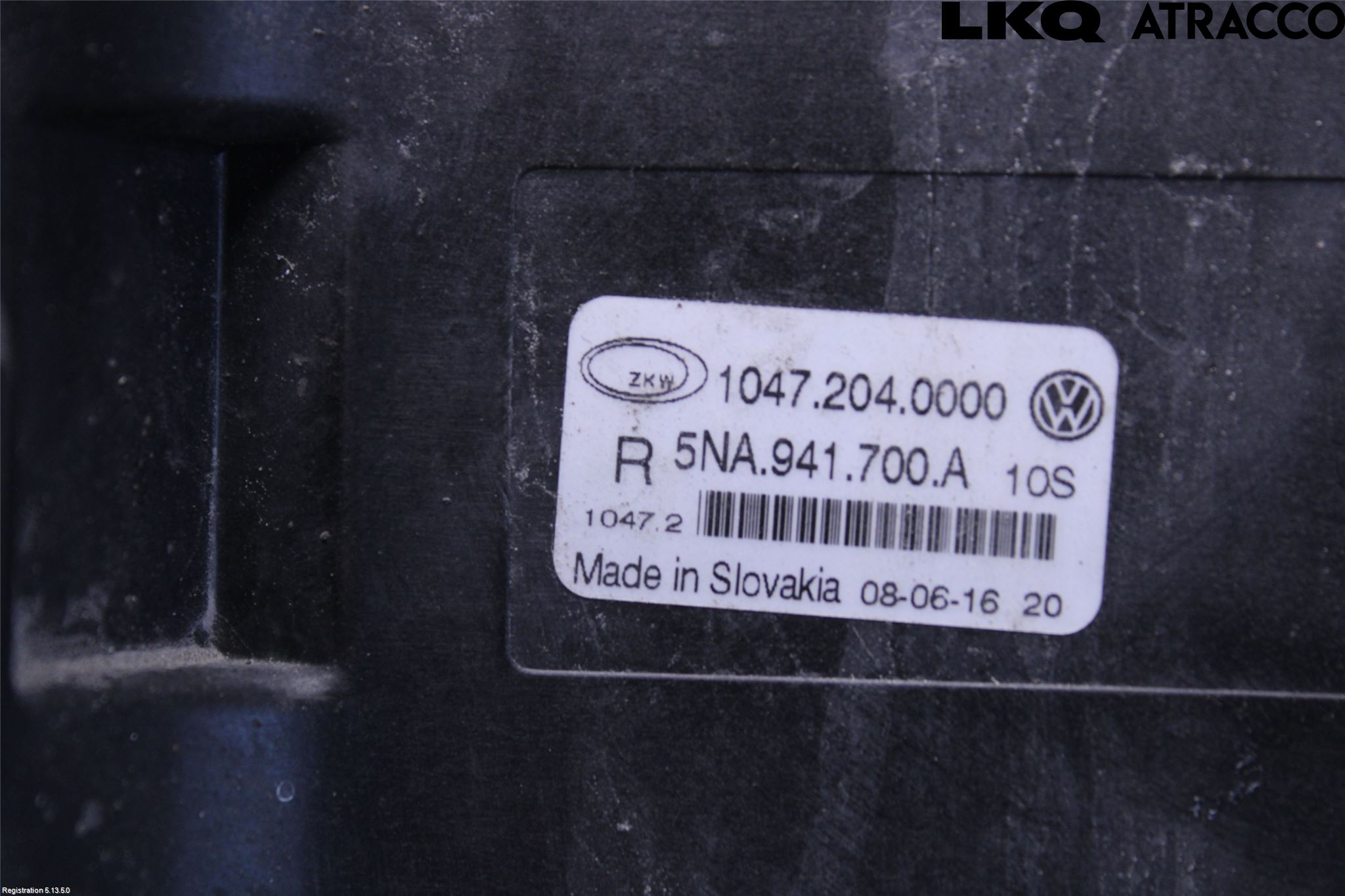 Volkswagen VW TIGUAN 16-24 Dimljus-Varselljus Fram