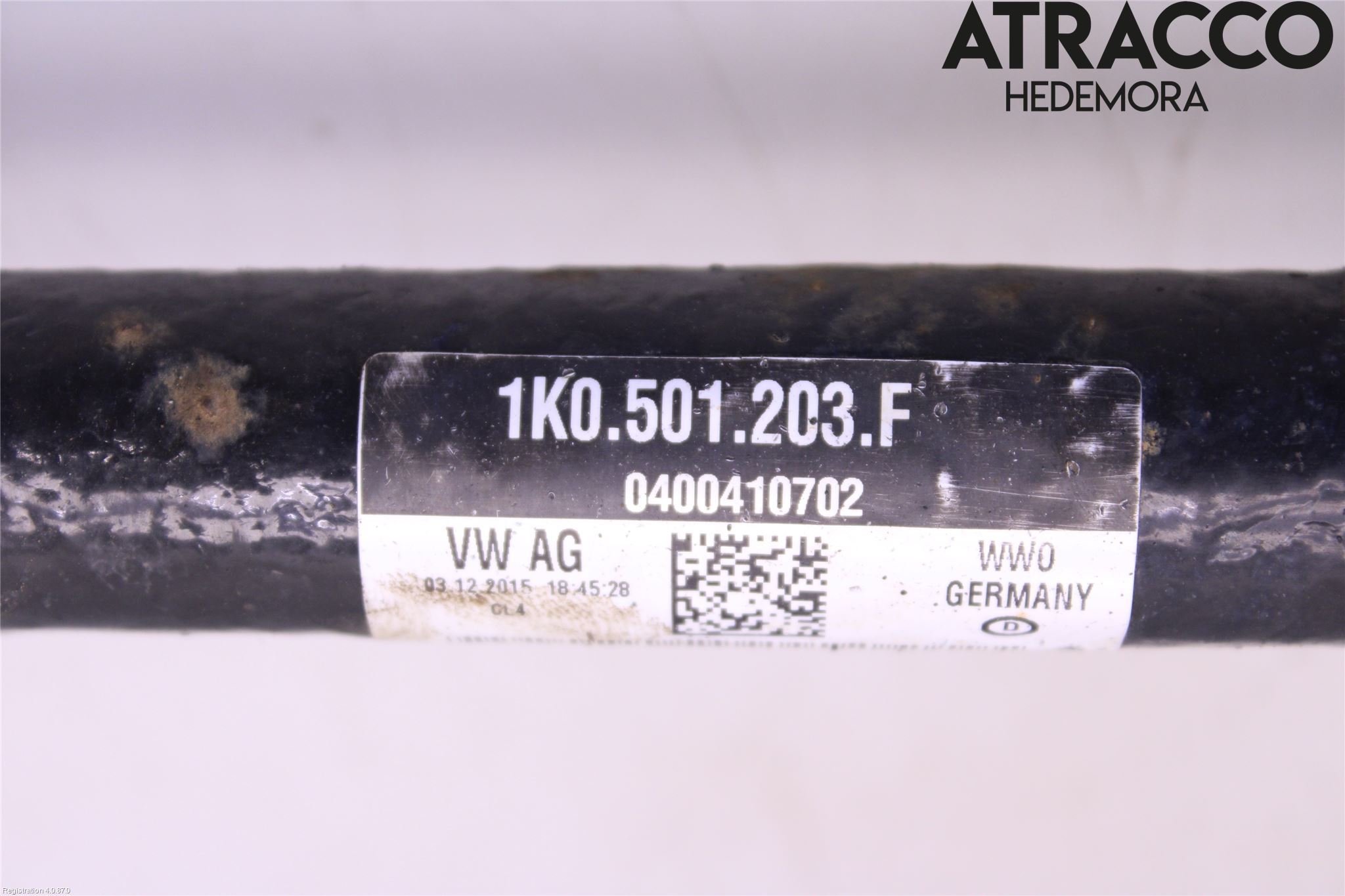 Volkswagen VW TIGUAN 07-16 Drivaxel Bak Vänster