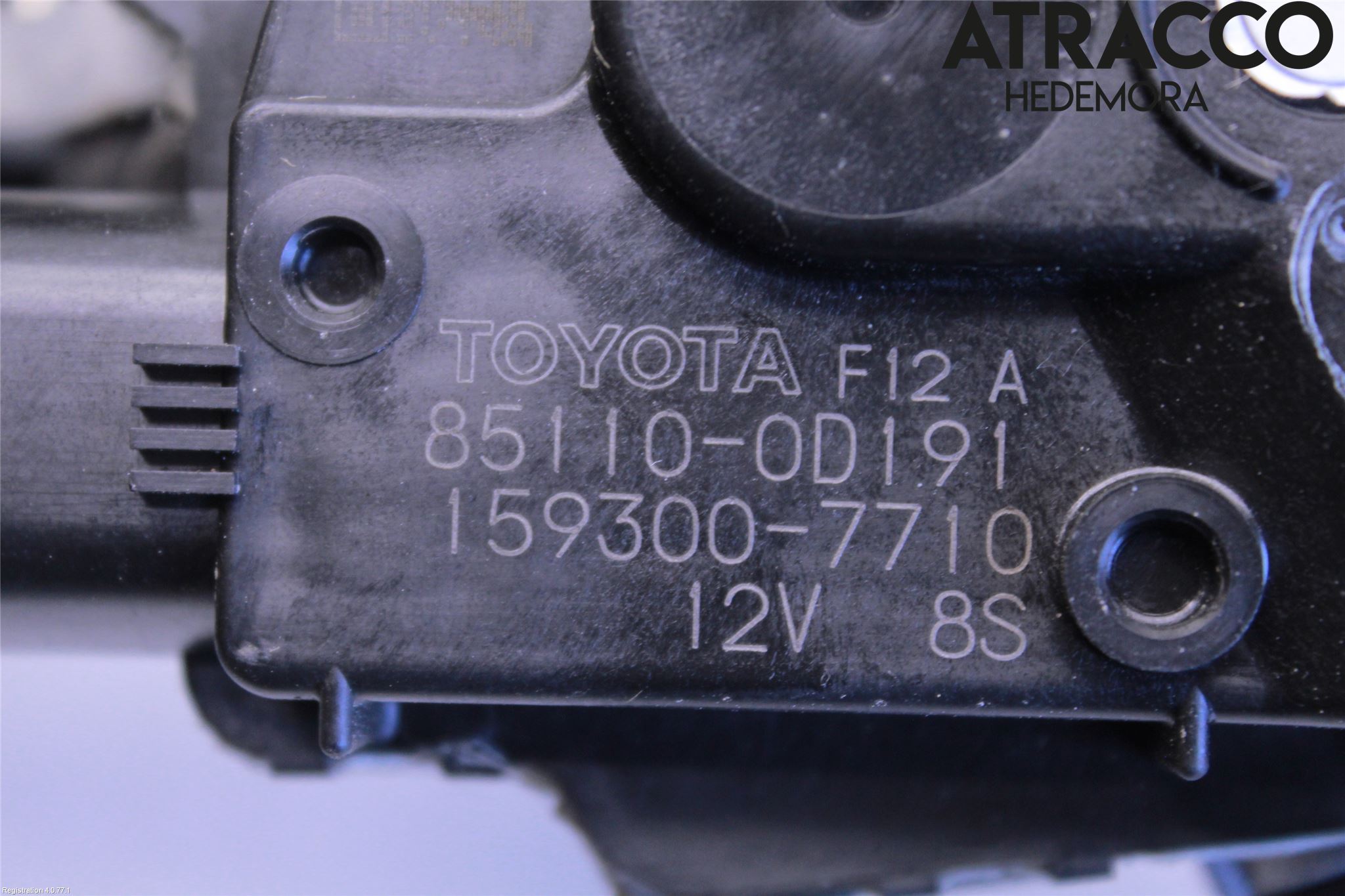 Toyota YARIS XP130 15-20 Torkarmotor Vindruta