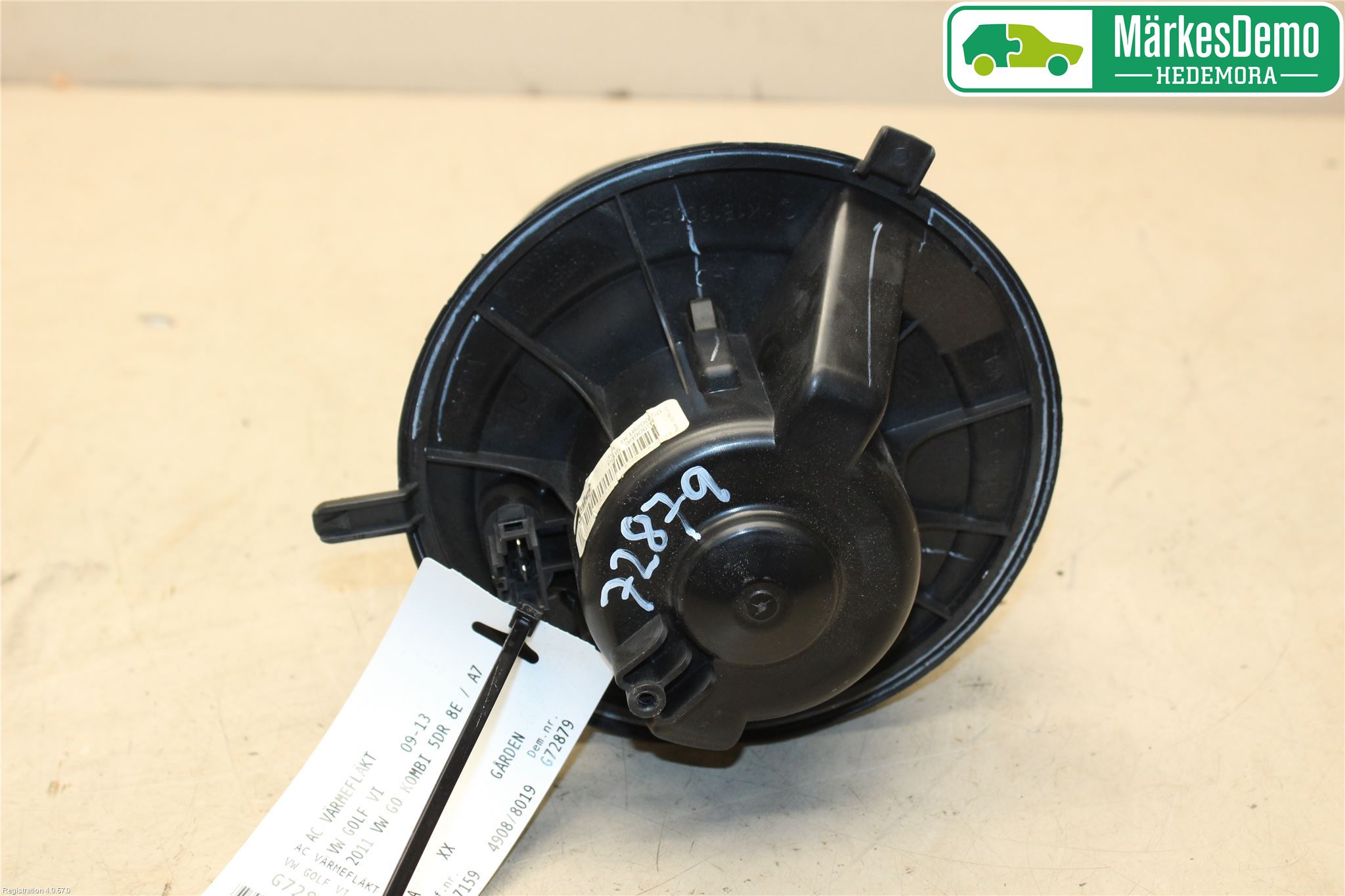 Volkswagen VW GOLF VI 09-13 Ac Värmefläkt