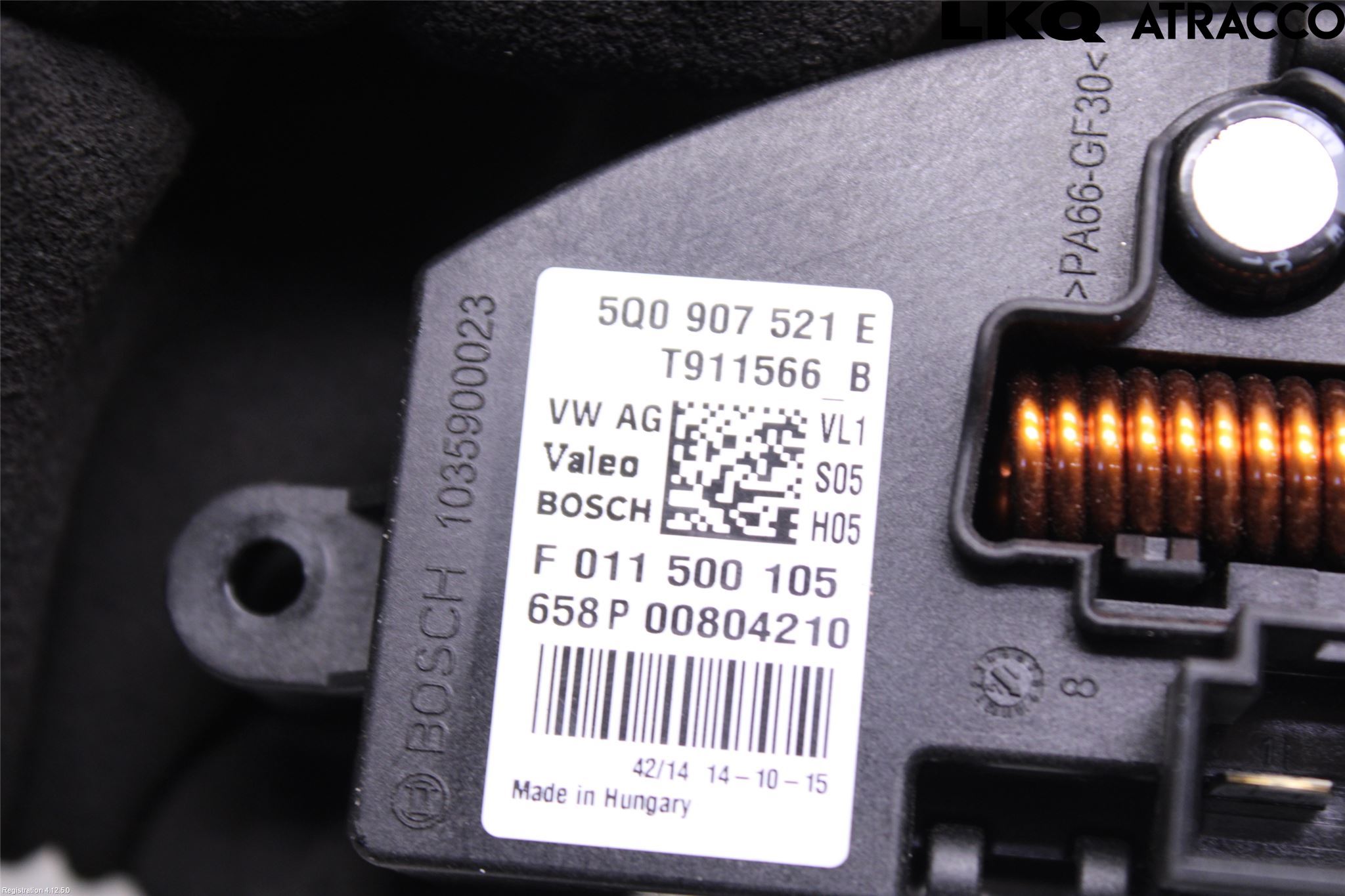 Volkswagen VW GOLF / E-GOLF VII 13-20 Värmefläktsmotstånd