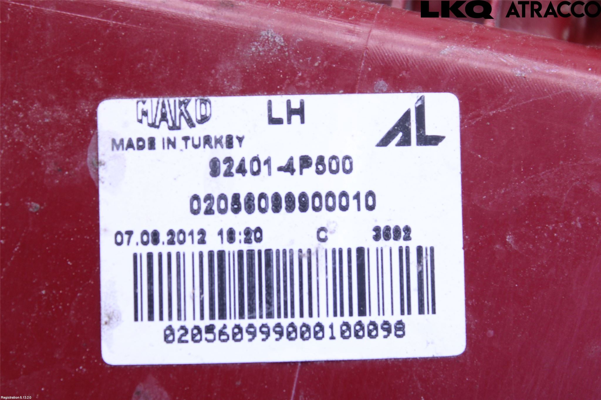 Hyundai i20 PB 09-14 Bakljus Vänster