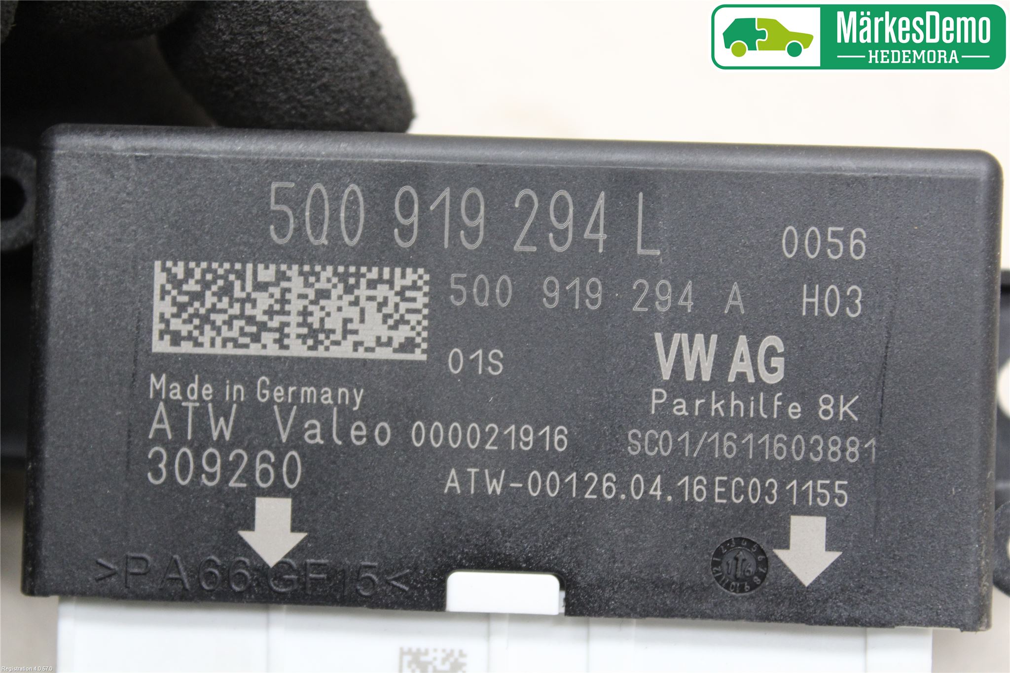 Volkswagen VW PASSAT 15-19 Styrenhet Parkeringshjälp