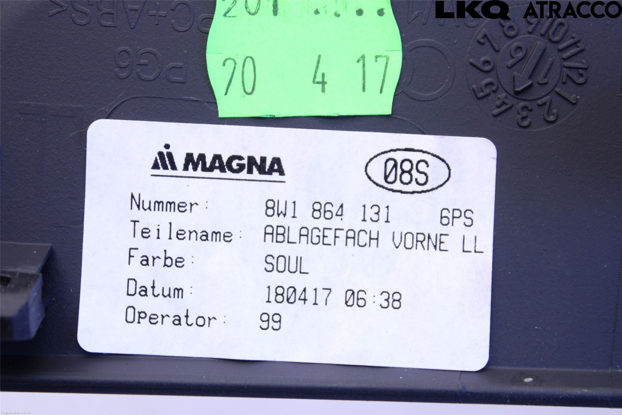 Audi A5 17- Instrumentbräda Förvaringsfack