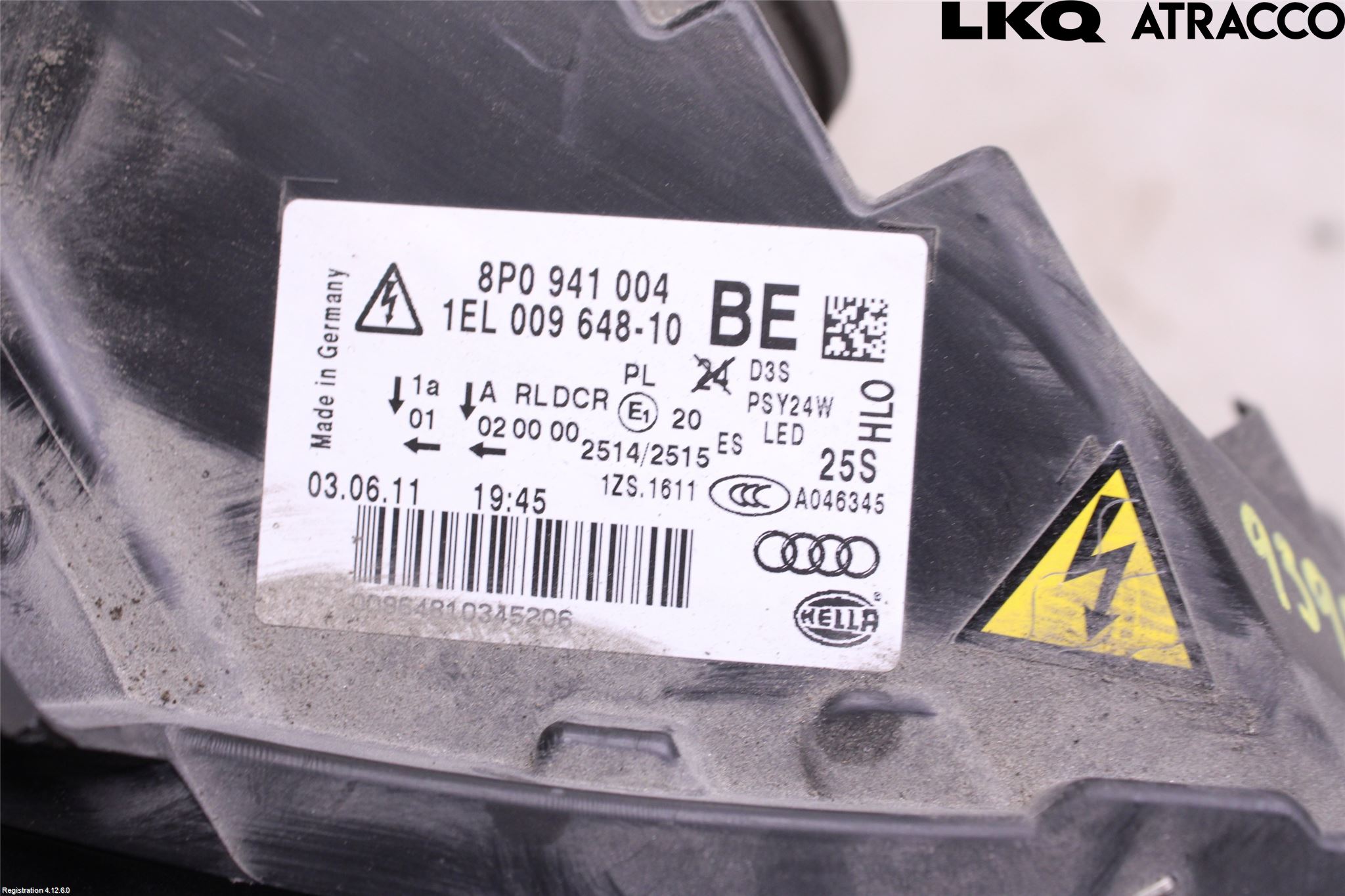 Audi A3/S3 05-13 Strålkastare Höger