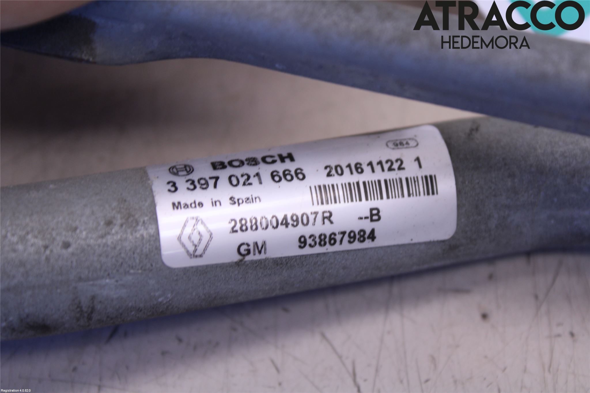 Fiat TALENTO 16- Torkarmekanism Vindruta