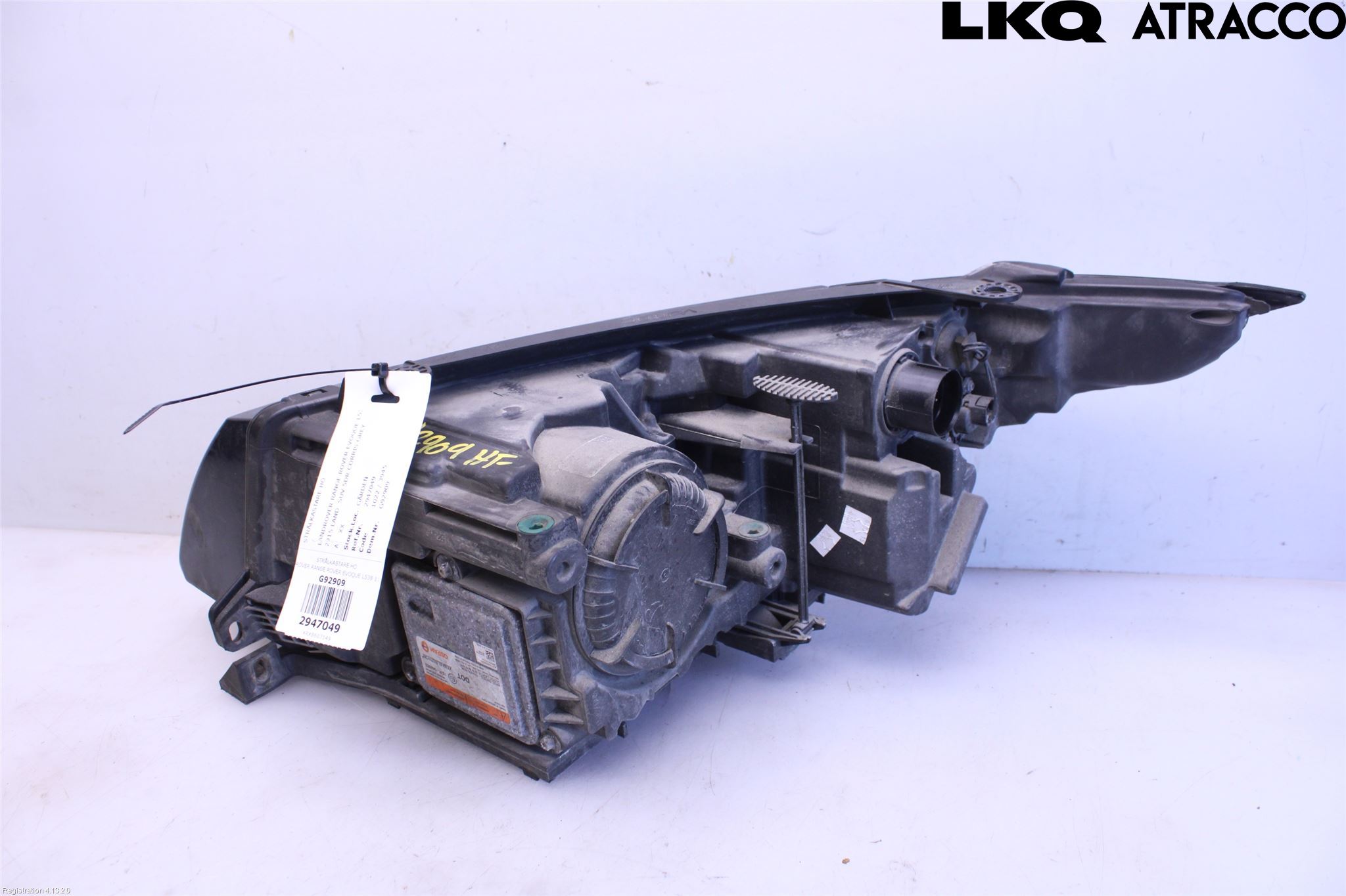 Landrover LAND ROVER RANGE ROVER EVOQUE (L538) 11-18 Strålkastare Höger