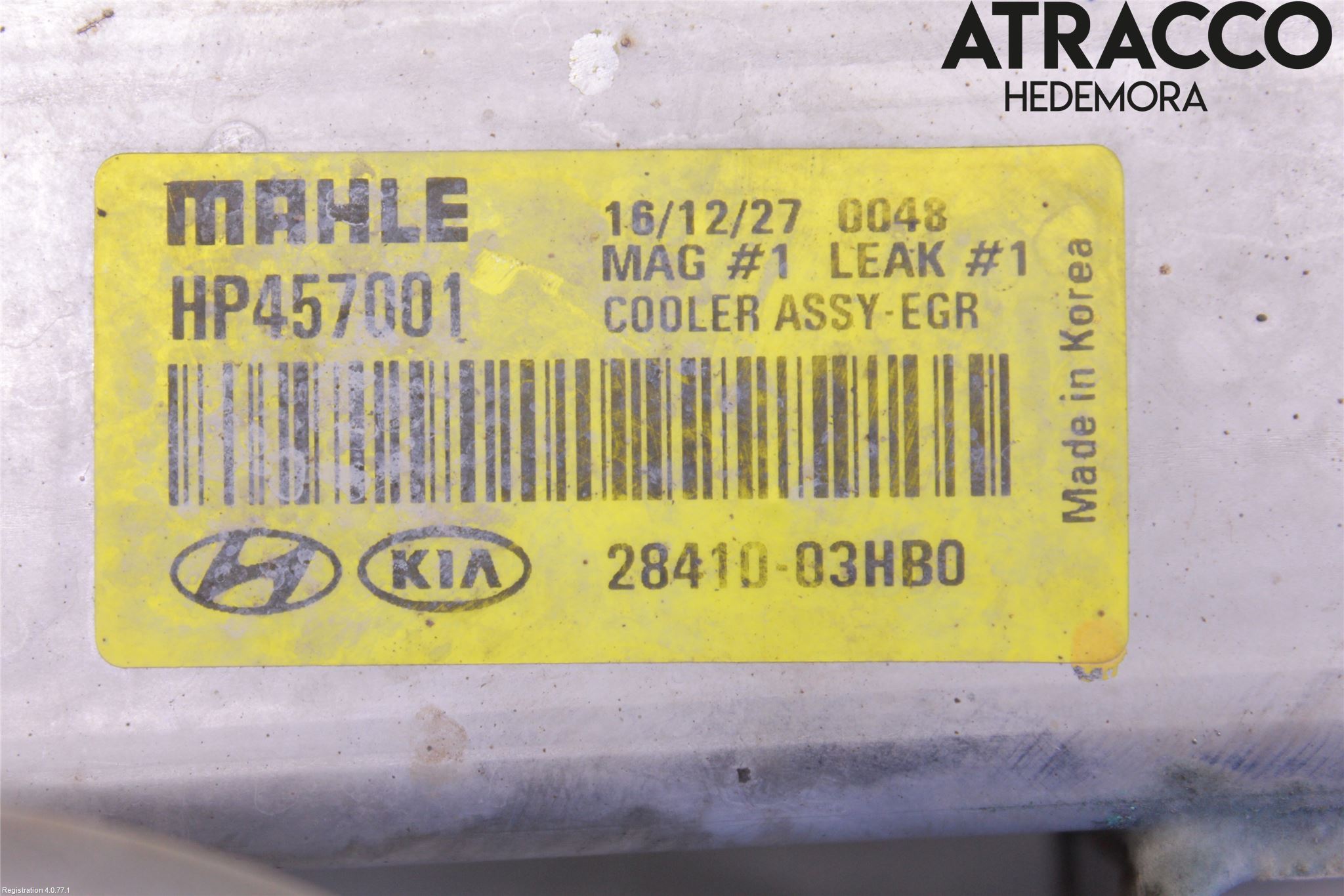 Kia NIRO (DE) 17-22 Avgaskylare