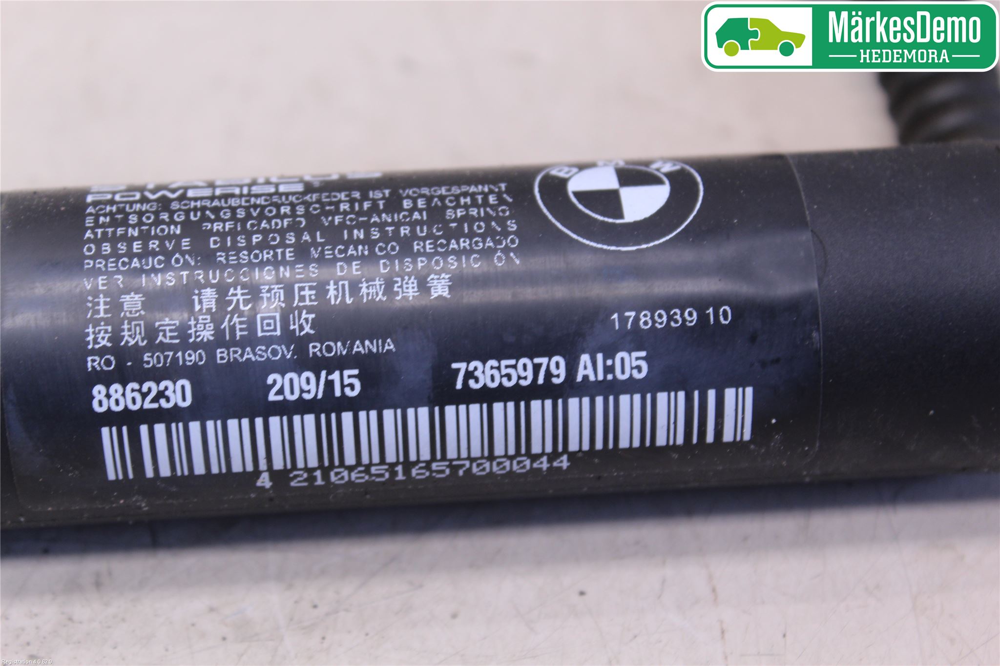 BMW 2 F45 Active Tourer 14-21 Gasfjäder Baklucka