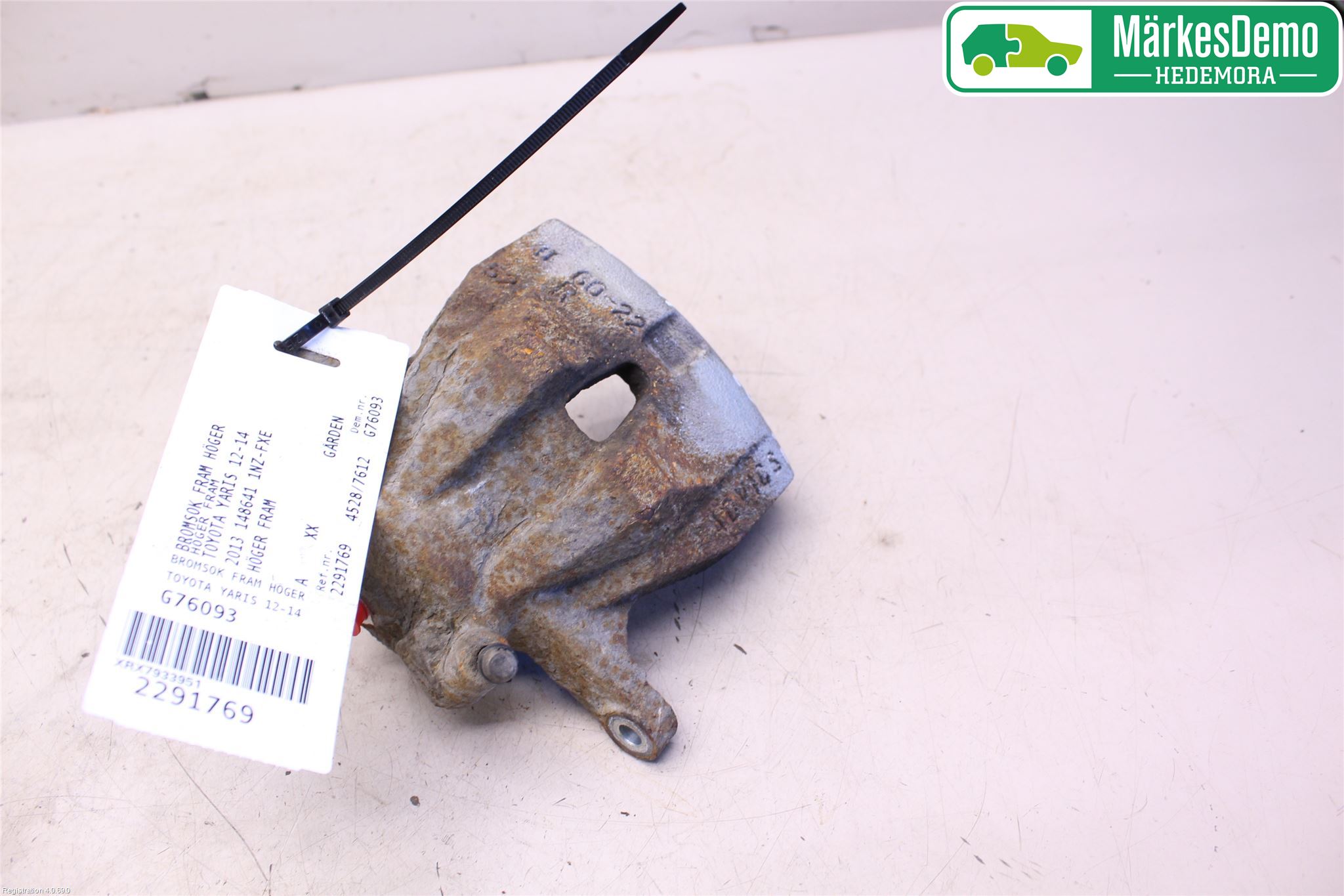 Toyota YARIS XP130 12-14 Bromsok Fram Höger