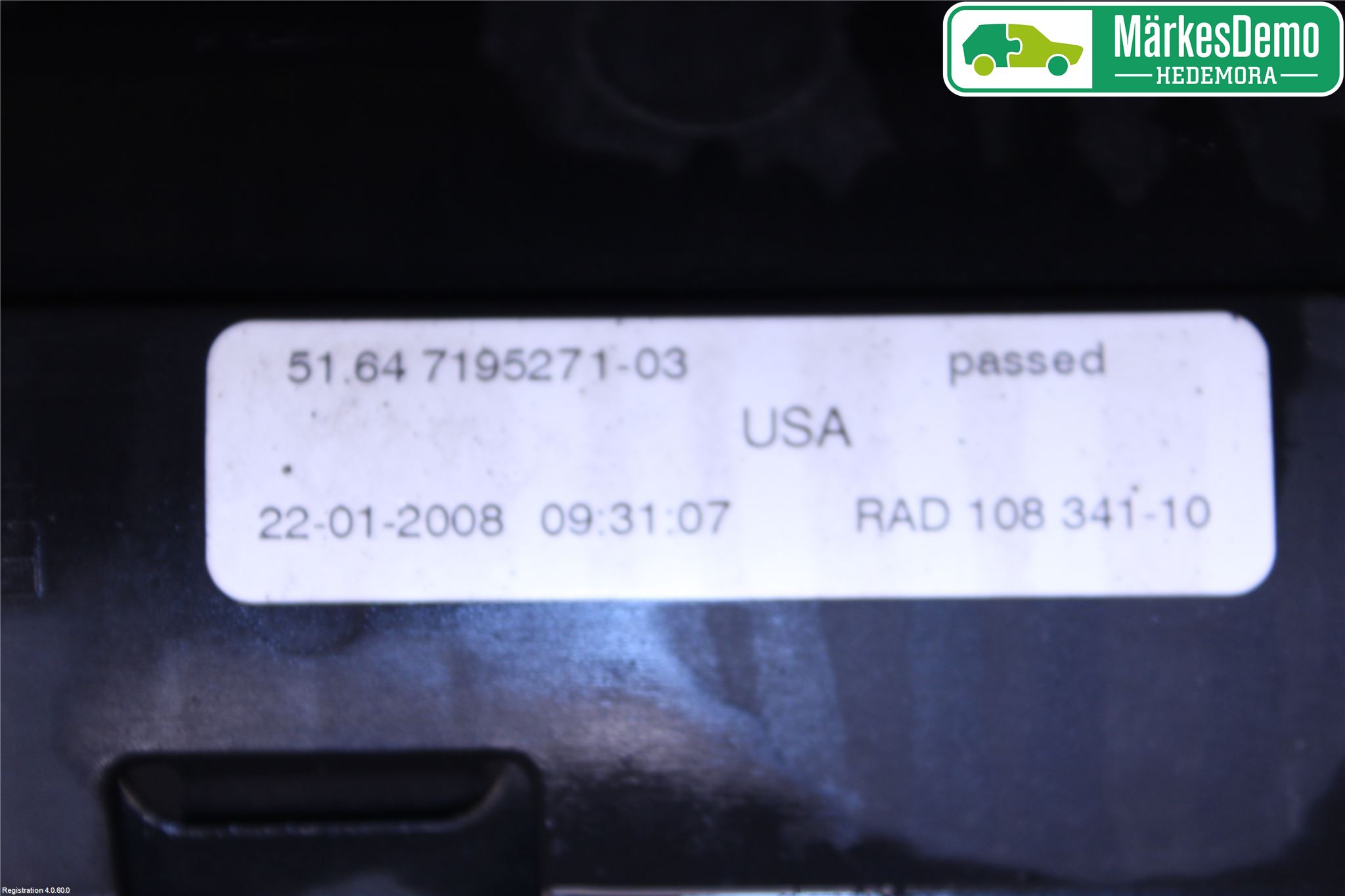 BMW X5 E70 07-13 Deflektor Plåt-Plast Kylning