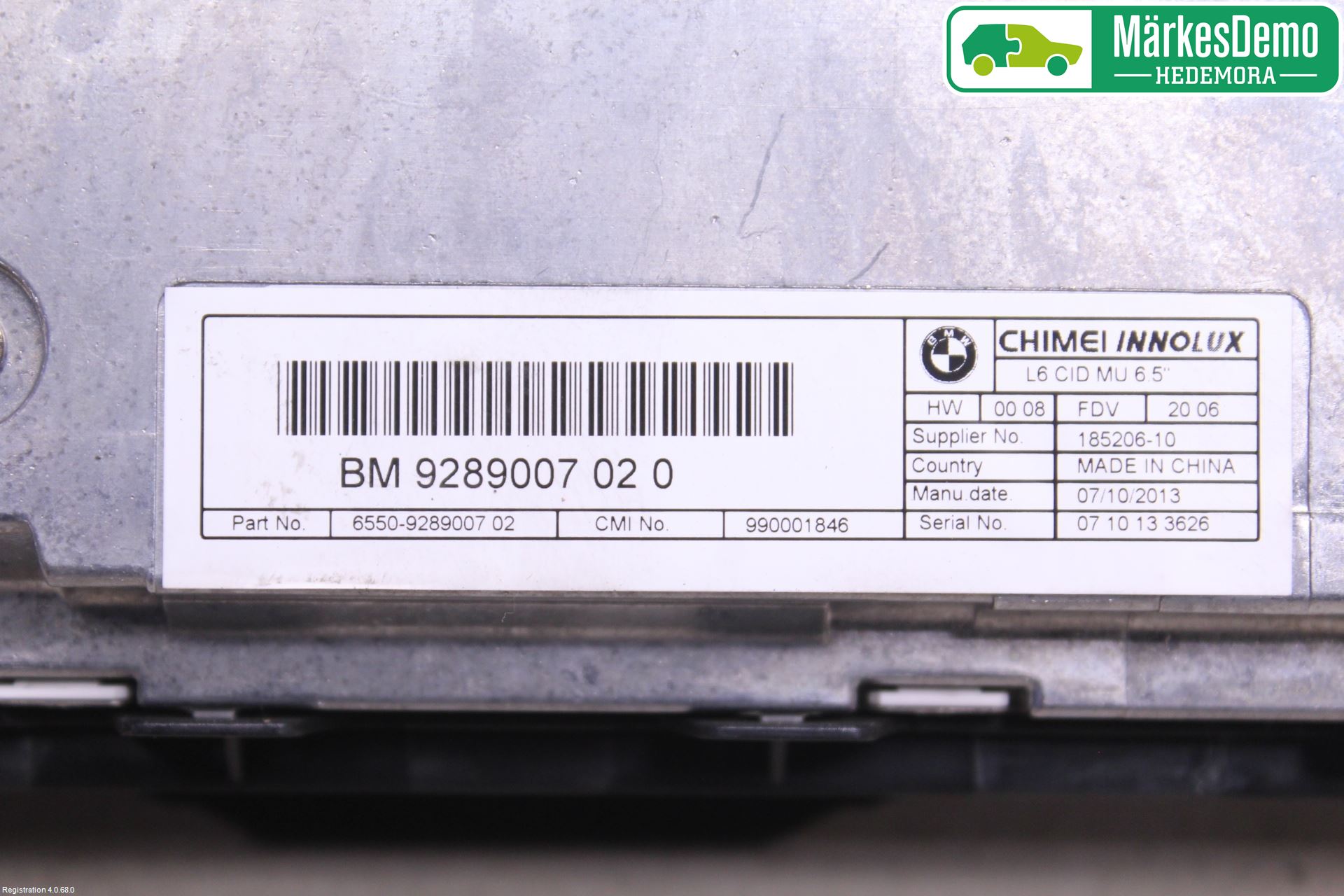 BMW 5 F10/F11/F18 09-17 Cd Radio - Multimediapanel