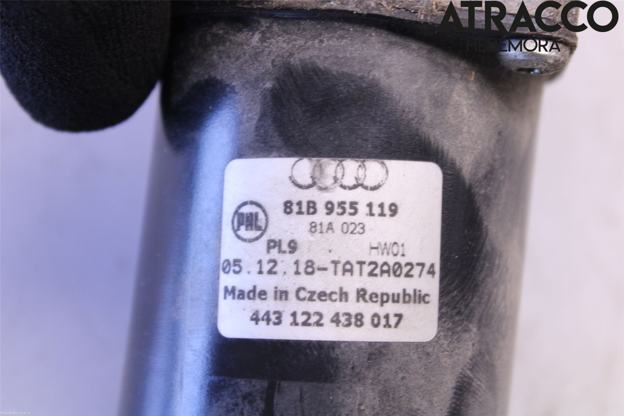 Audi Q2/SQ2 17- Torkarmotor Vindruta