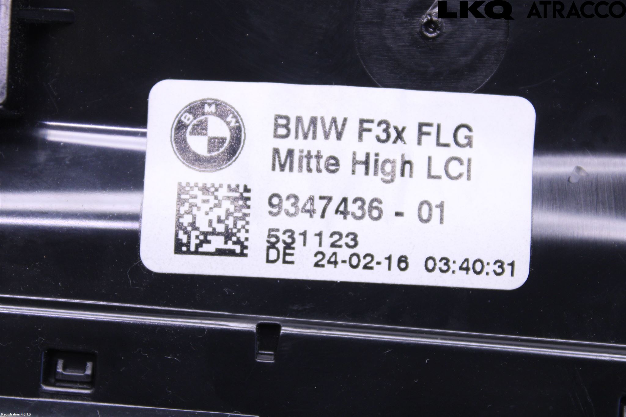 BMW 3 F30/F31/F80 12-19 Defrosterkanal-Munstycke