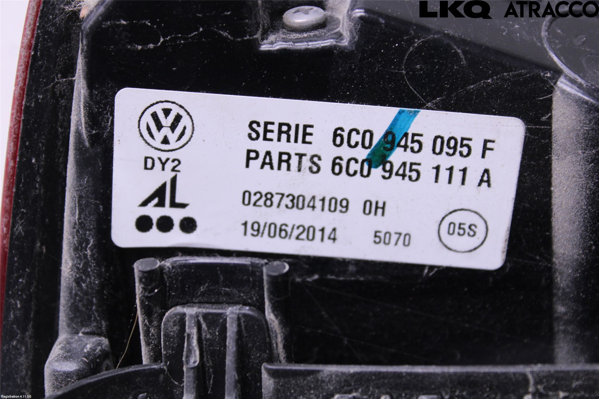 Volkswagen VW POLO 10-17 Bakljus Vänster