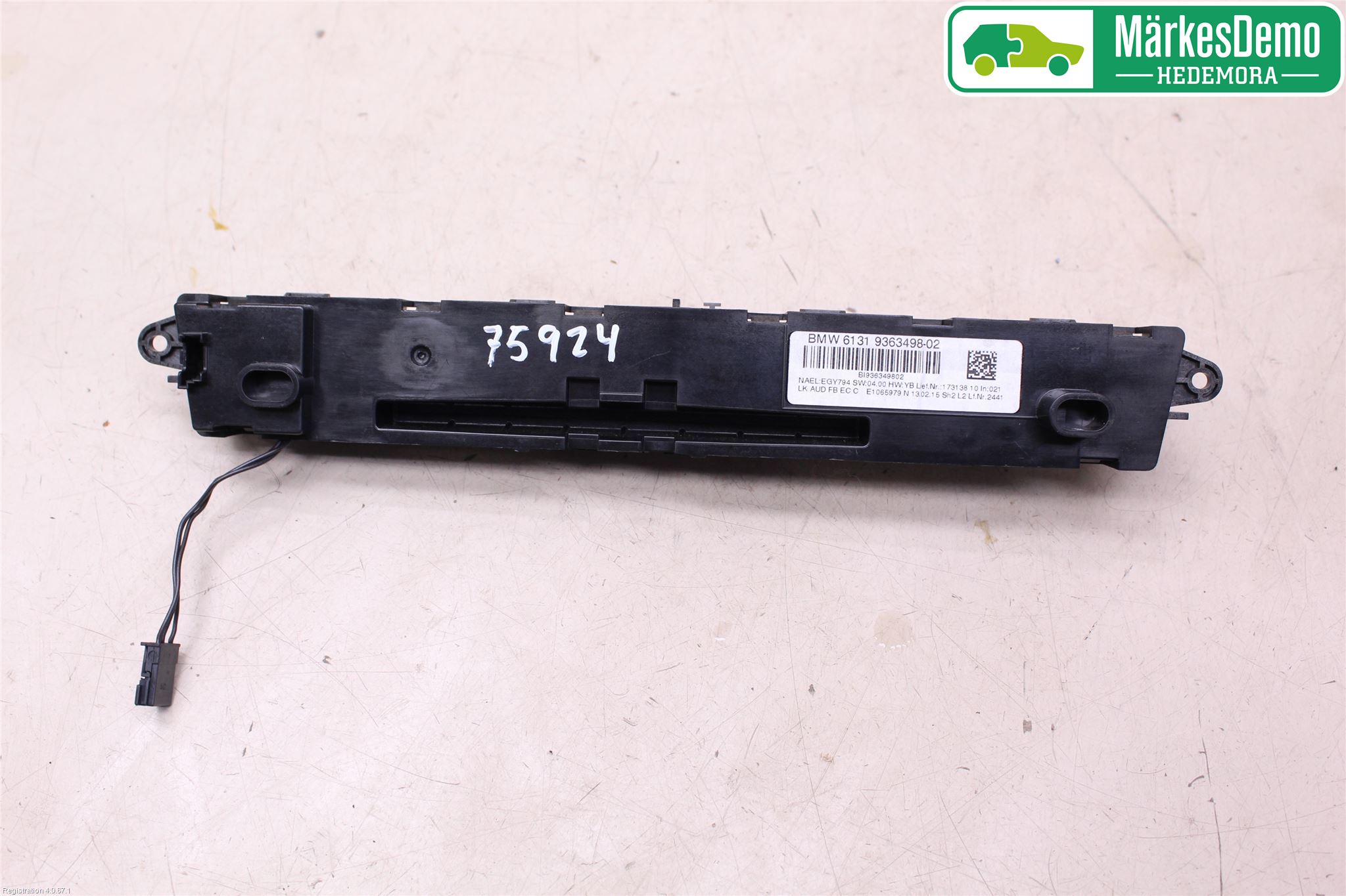 BMW 3 F30/F31/F80 12-19 Cd Radio - Multimediapanel