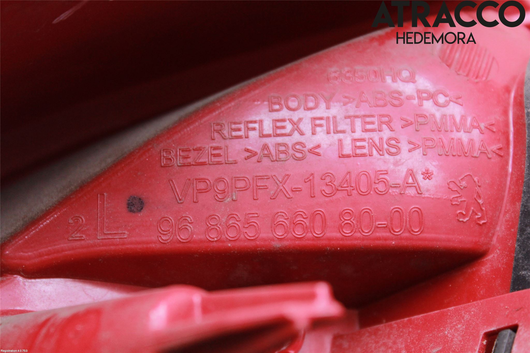 Peugeot 207 Bakljus Vänster