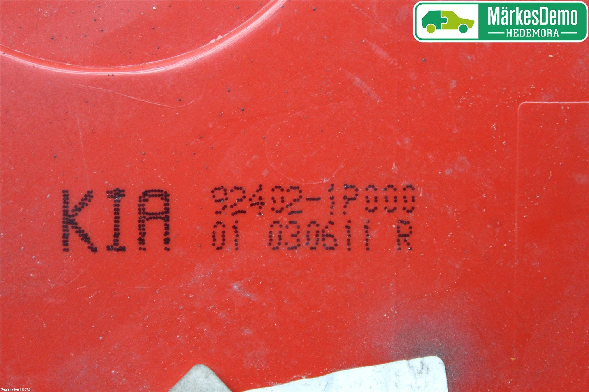 Kia VENGA 10-19 Bakljus Höger