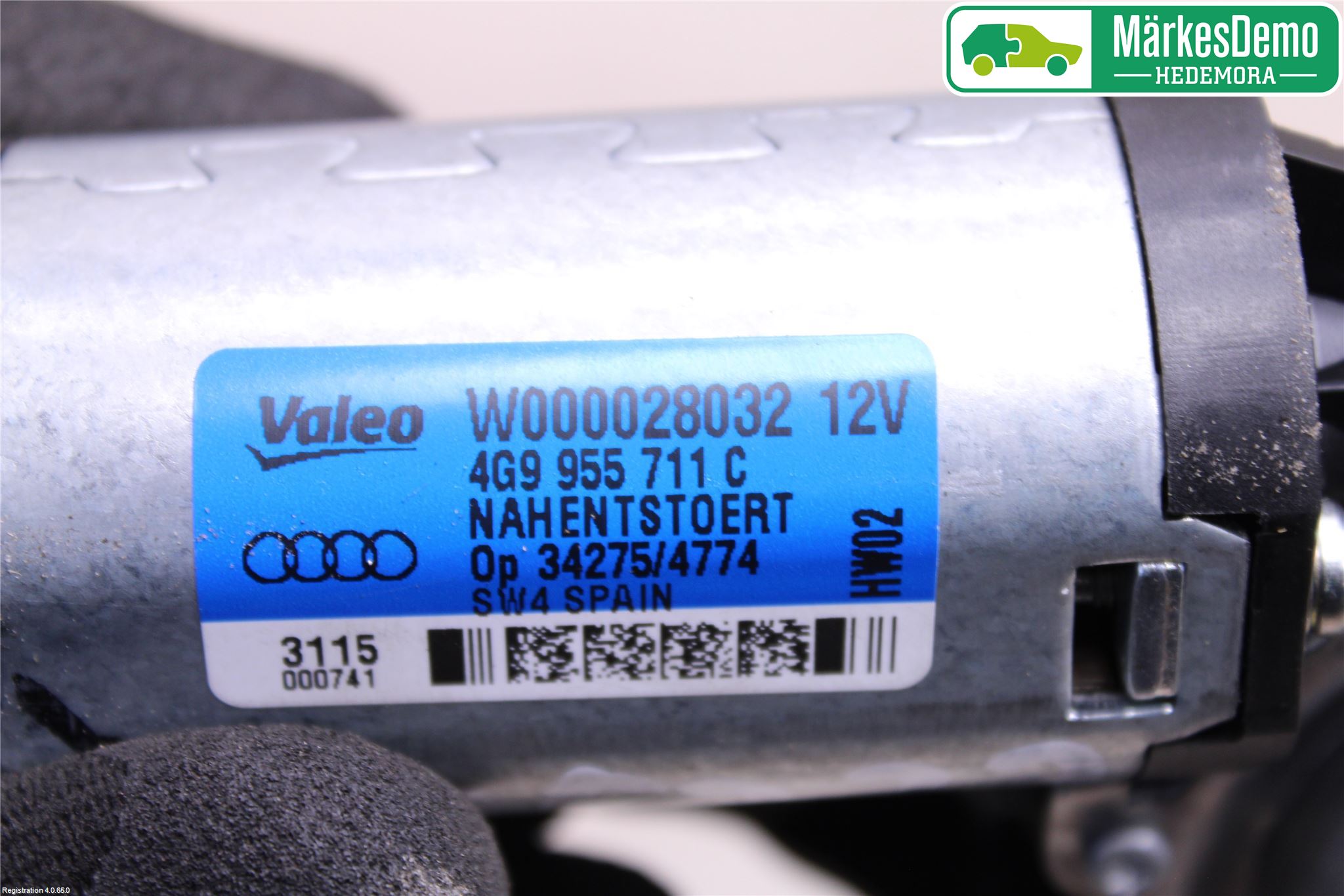 Audi A6/S6 4G 11-18 Torkarmotor Baklucka